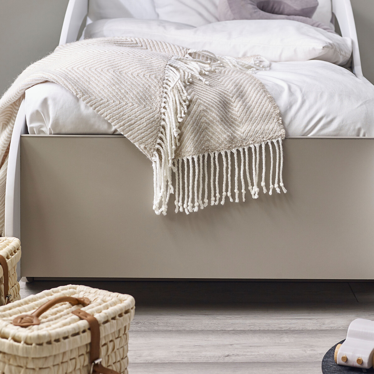 Racer Toddler Bed white/wood, SO'HOME