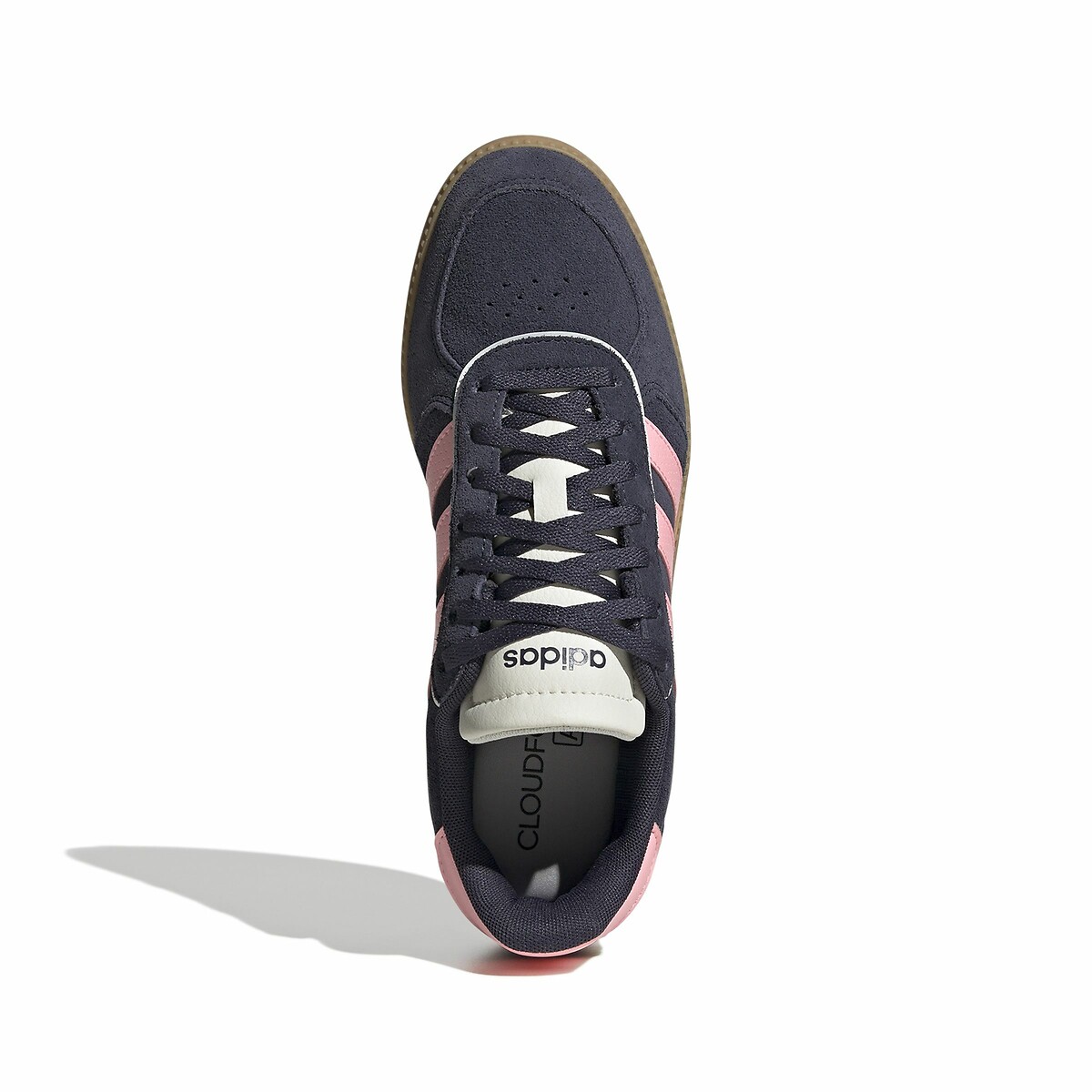 Sneakers Breaknet Sleek Suede marine/rosa, ADIDAS SPORTSWEAR