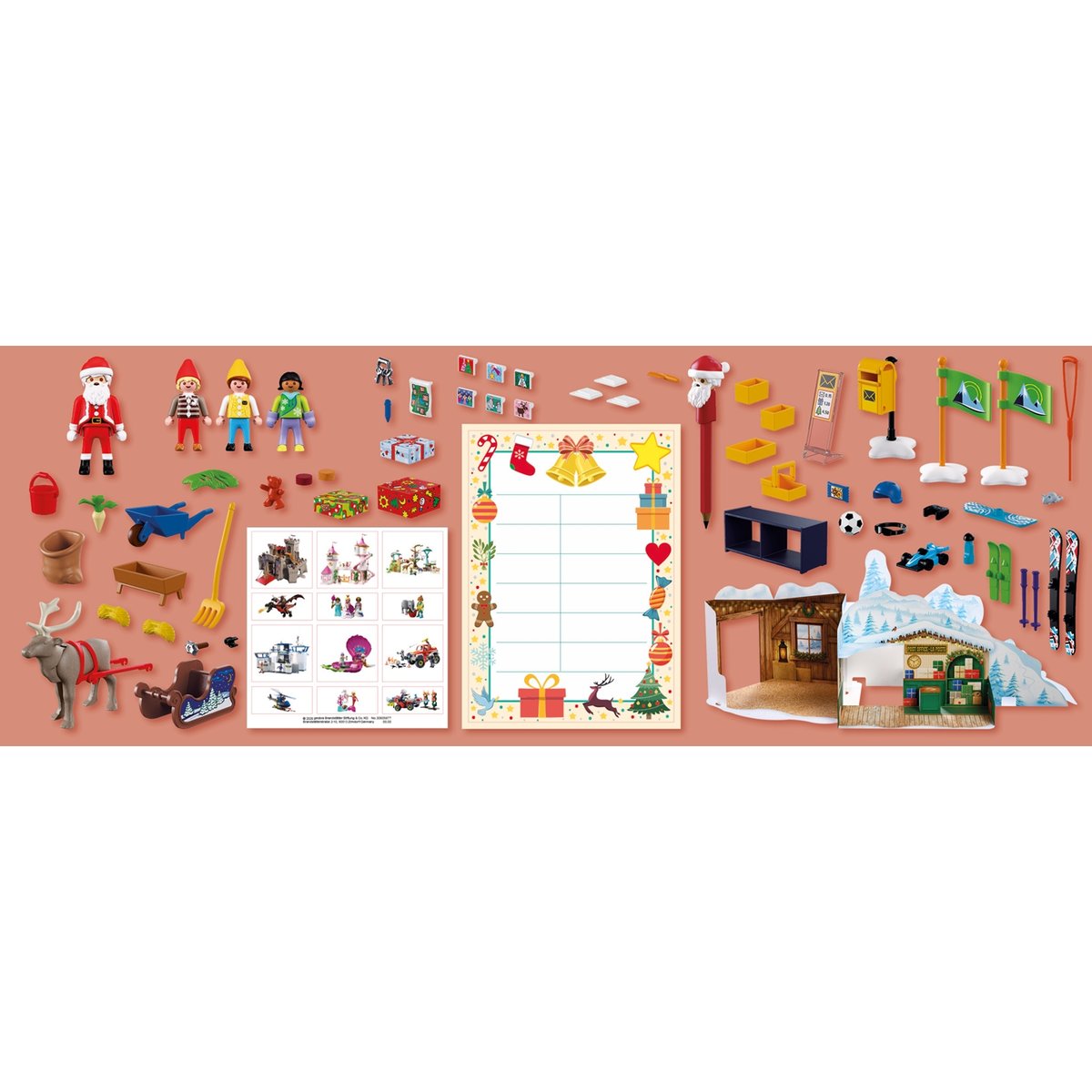 Christmas Calendrier de l'Avent Lutin de Noël couleur unique, PLAYMOBIL