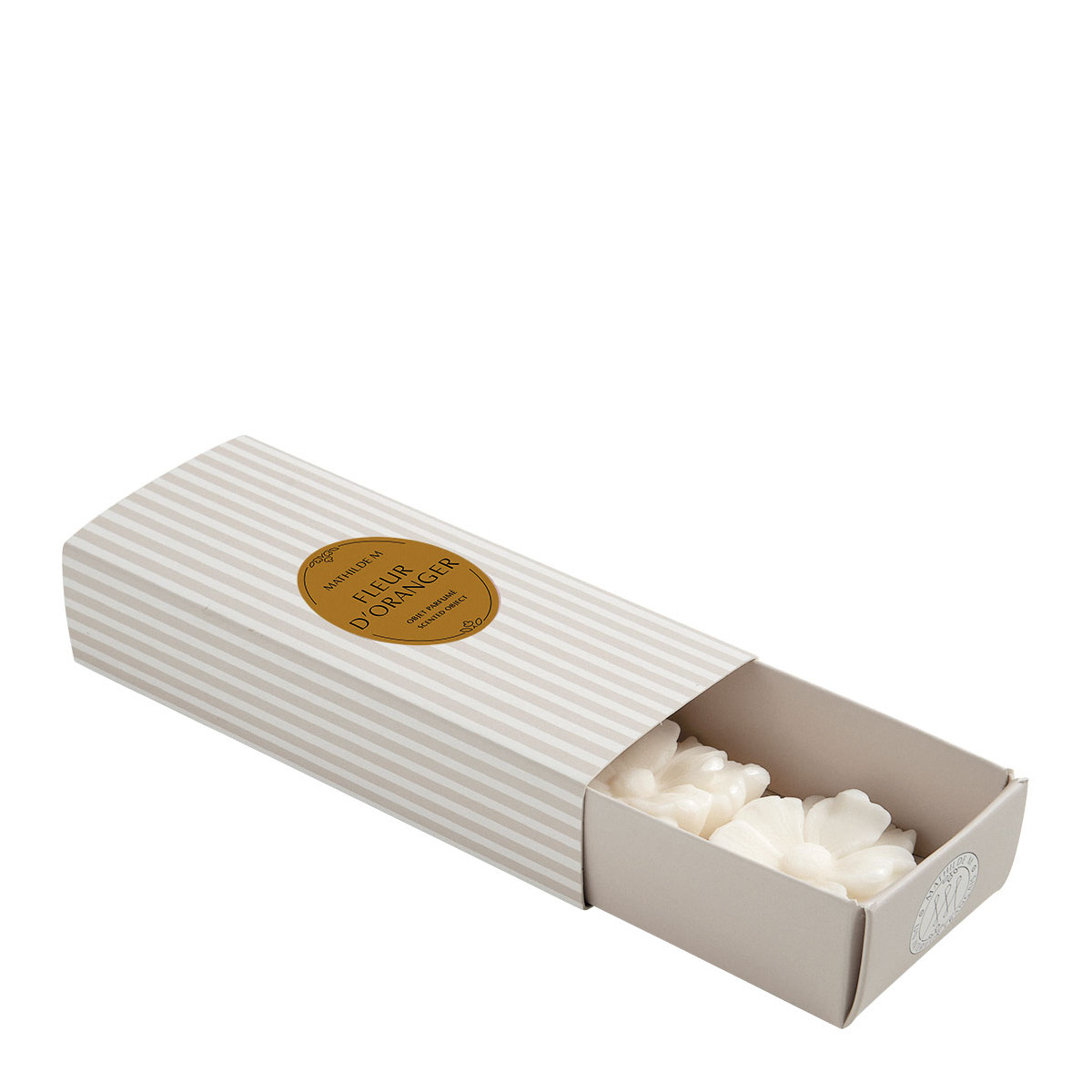 Coffret 3 décors fondants Fleur d'Oranger blanc, MATHILDE M