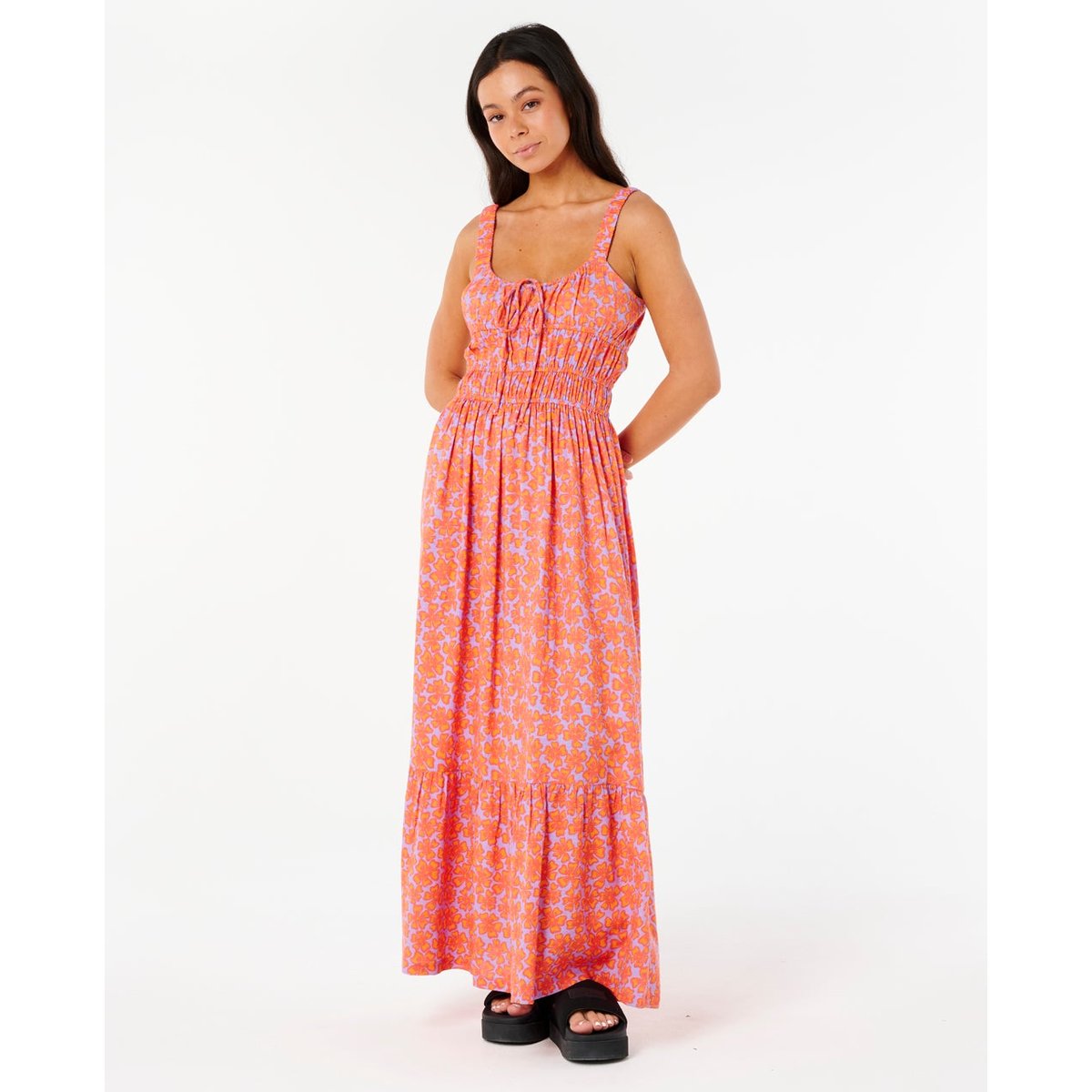 Robe NEON ISLES MAXI DRESS rose, RIP CURL