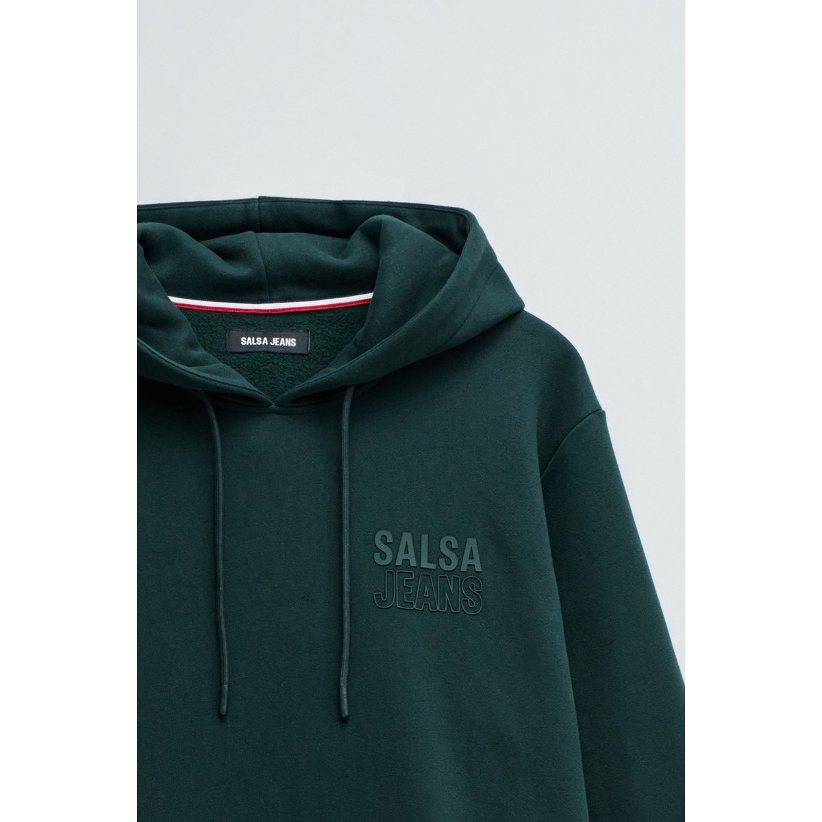 HOODIE AVEC BRANDING blanc, SALSA JEANS
