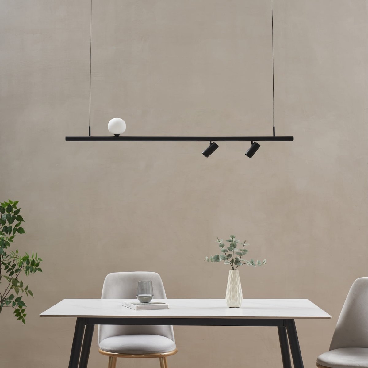 Kit pour suspension magnétique - LYNE noir et blanc, KOSILUM