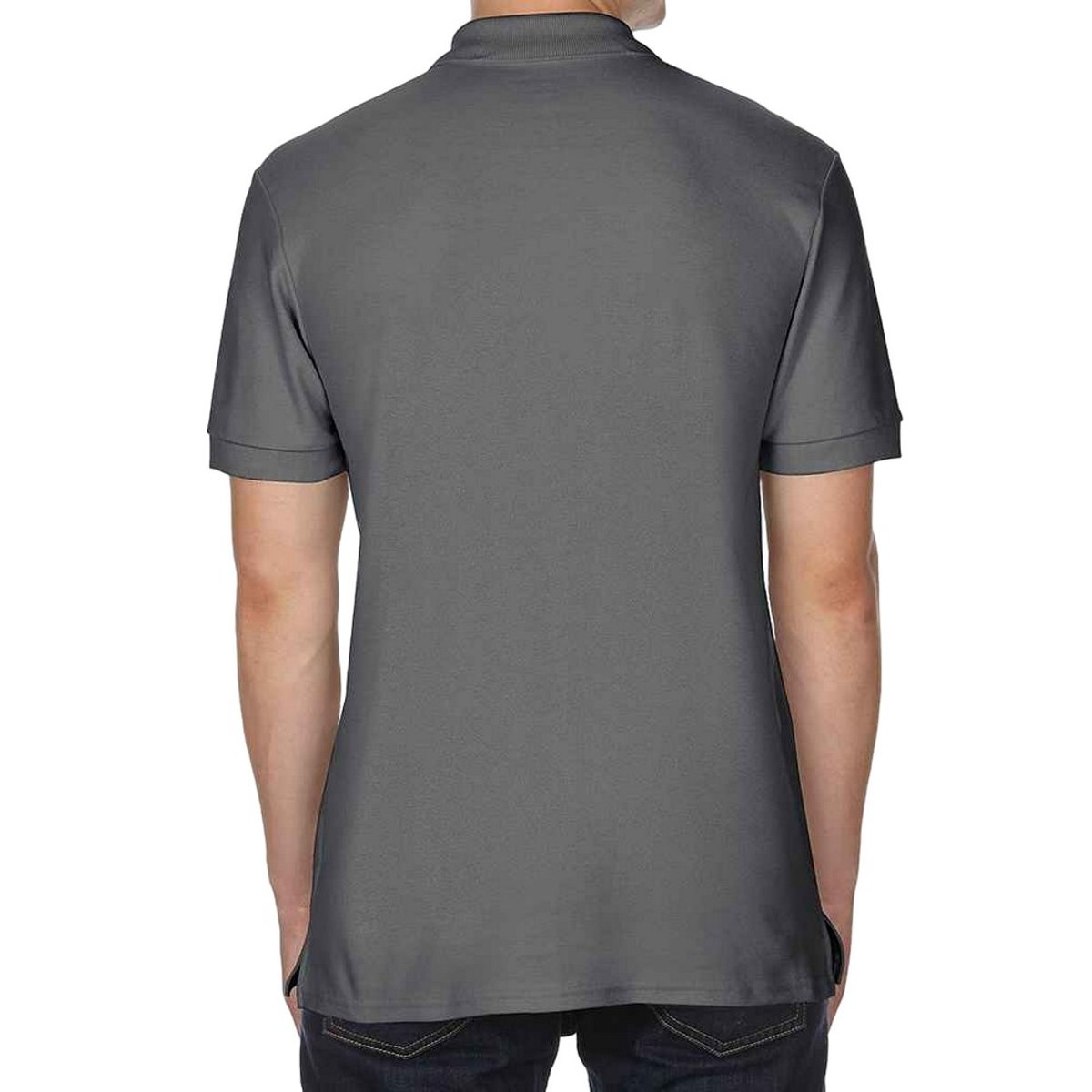 Polo gris anthracite, GILDAN
