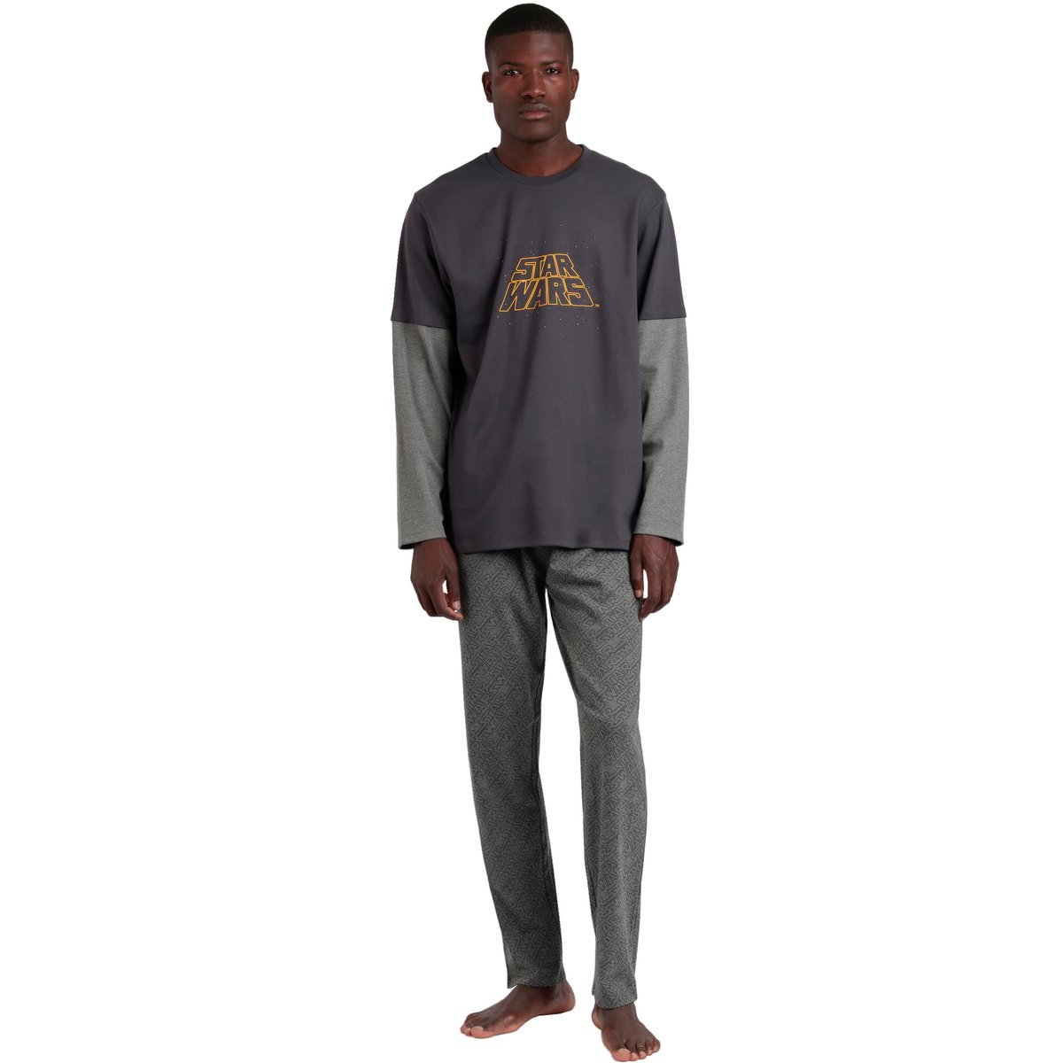 Pyjama pantalon et haut New Hope Star Wars gris, ADMAS