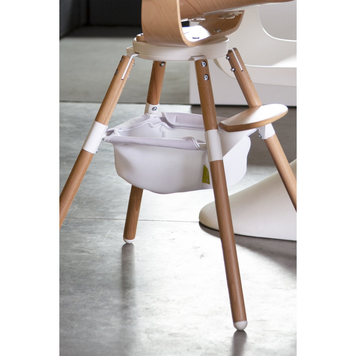Accessoire panier pour chaise haute blanc, CHILDHOME