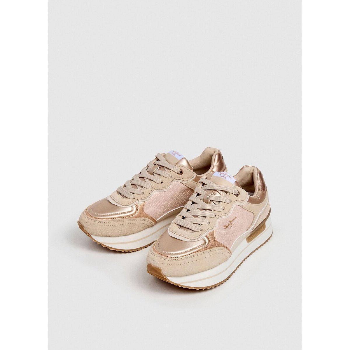 Sneakers Rusper Wed rozebeige, PEPE JEANS
