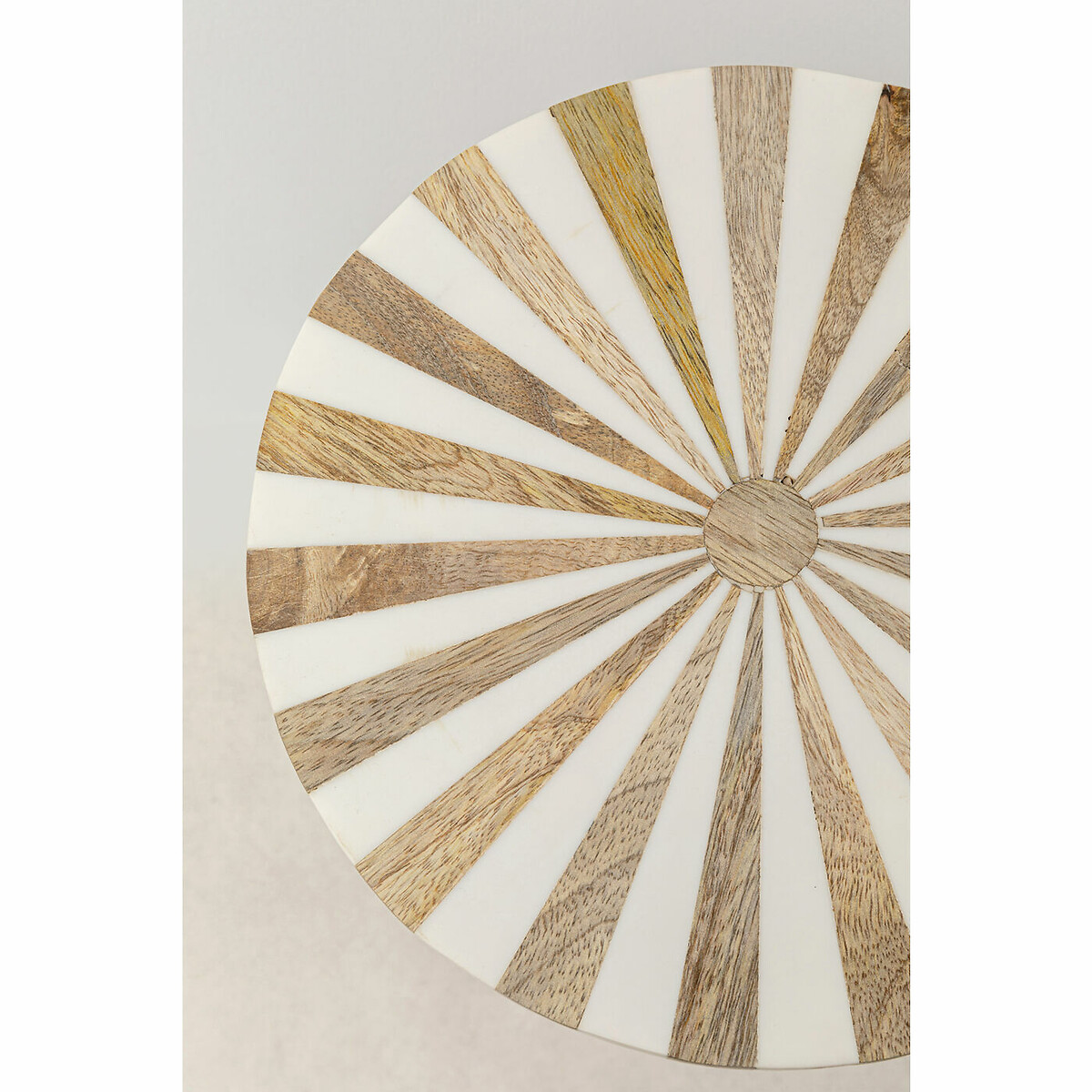 Side Table Domero Cirque Gold White Ø25cm gold-coloured, KARE DESIGN