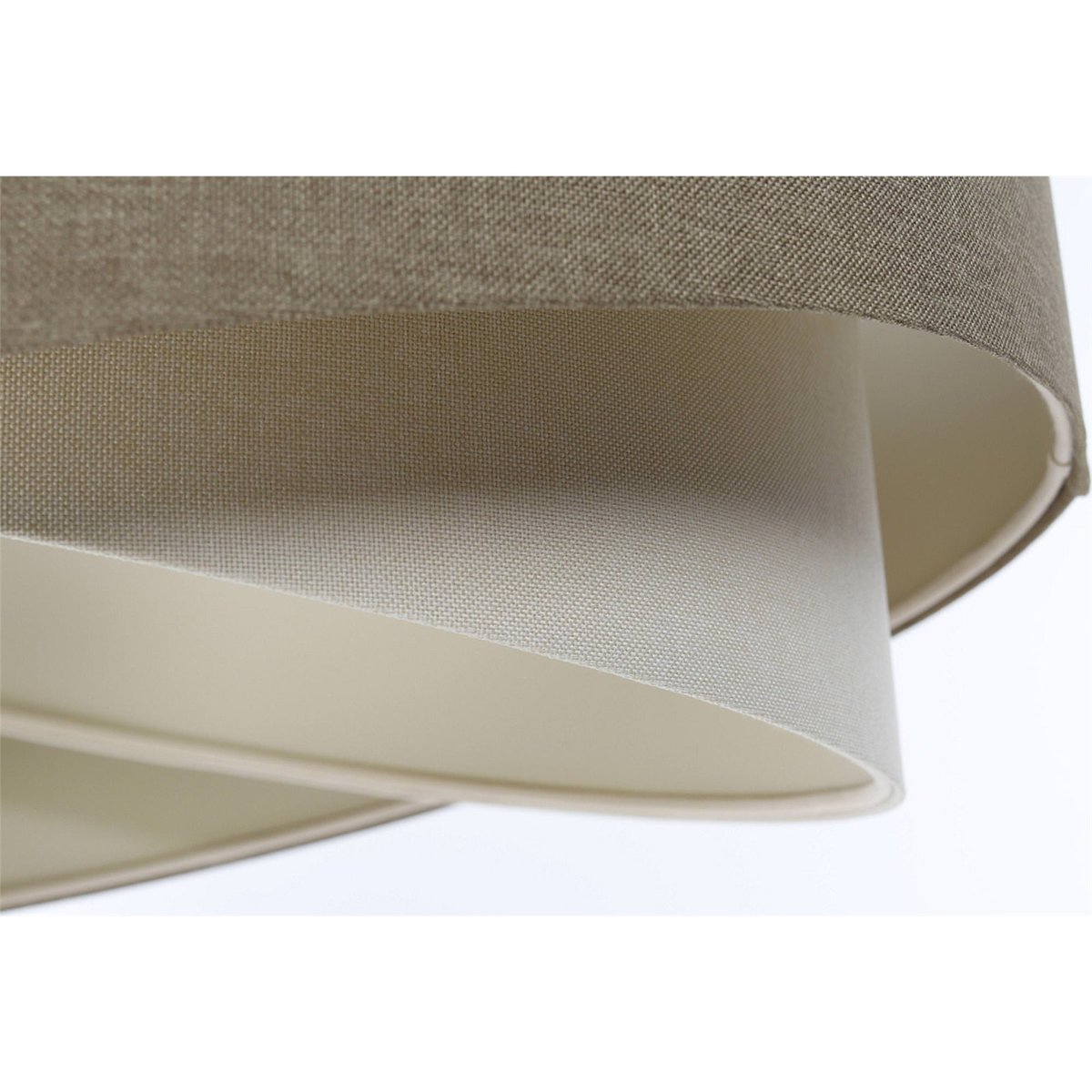 Suspension en lin rond style bohème Boho beige crème en lin naturel, BPS KONCEPT