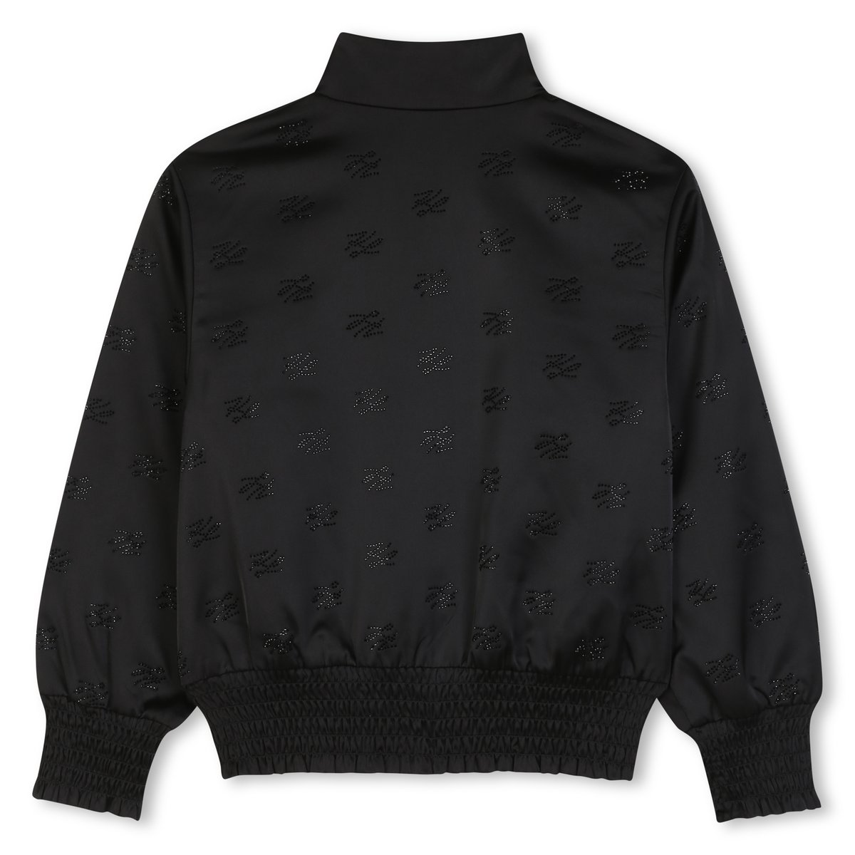 Cardigan en satin black, KARL LAGERFELD KIDS