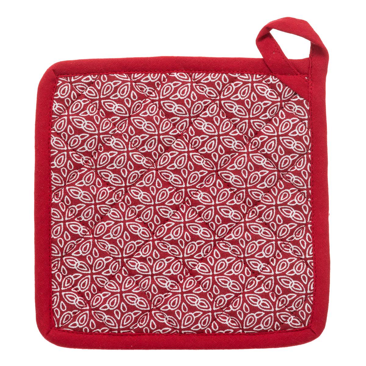 Ensemble gant et manique imprimés OLIA rouge, ATMOSPHERA