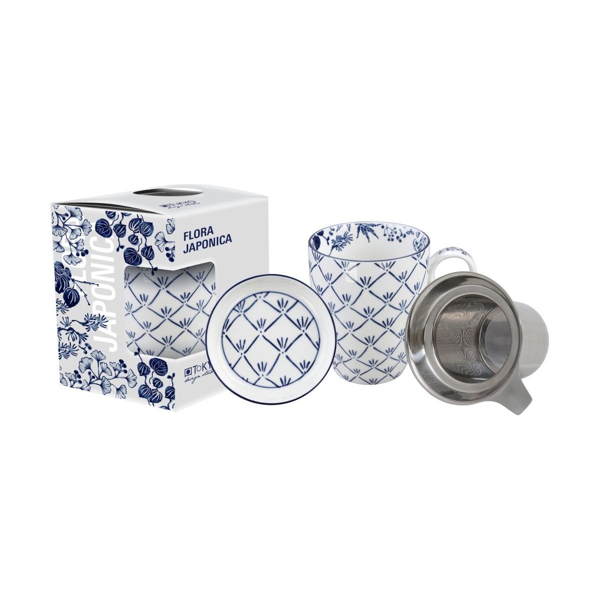Coffret 1 mug blanc et bleu, TOKYO DESIGN STUDIO