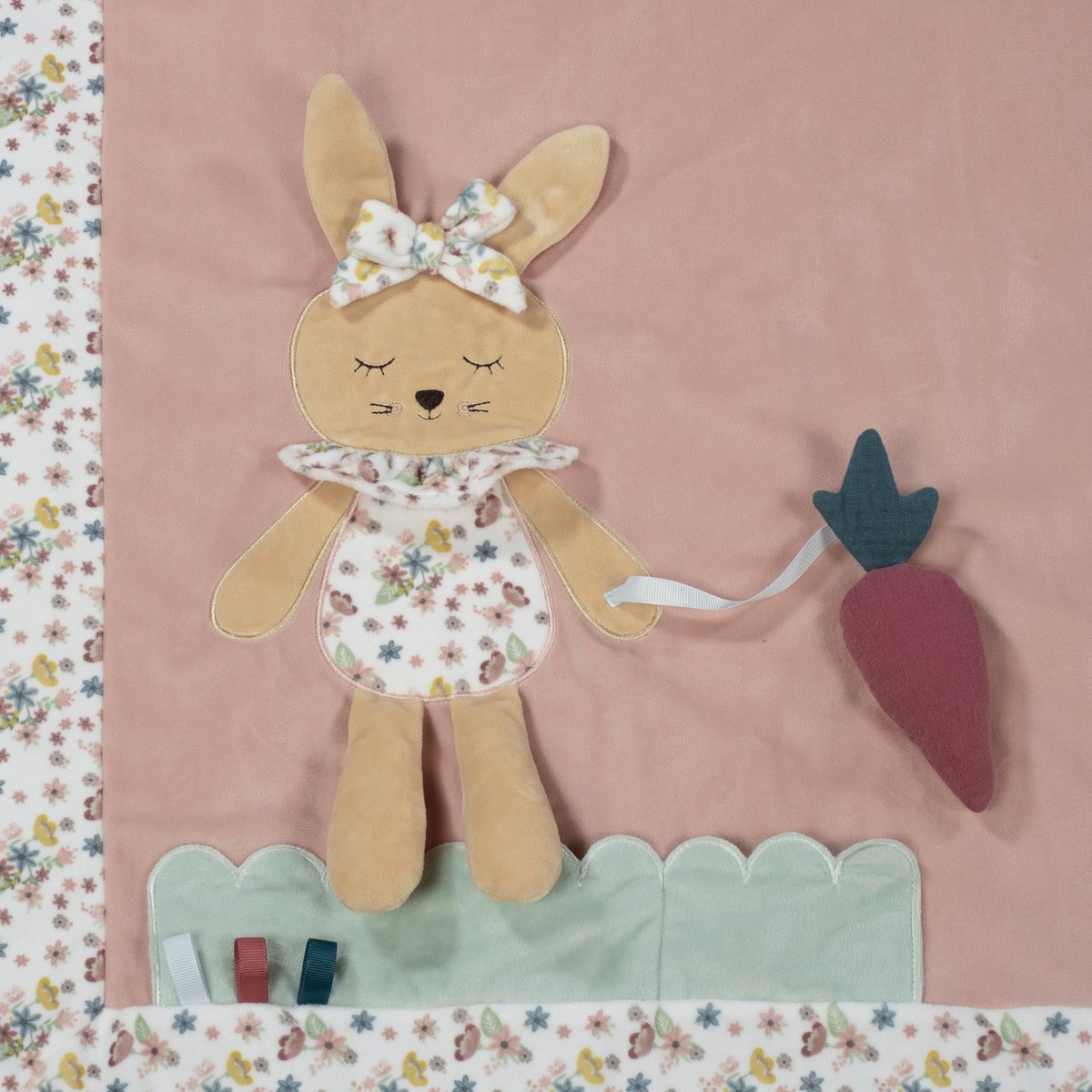 Tapis de jeu rose, vert, blanc, PASITO A PASITO