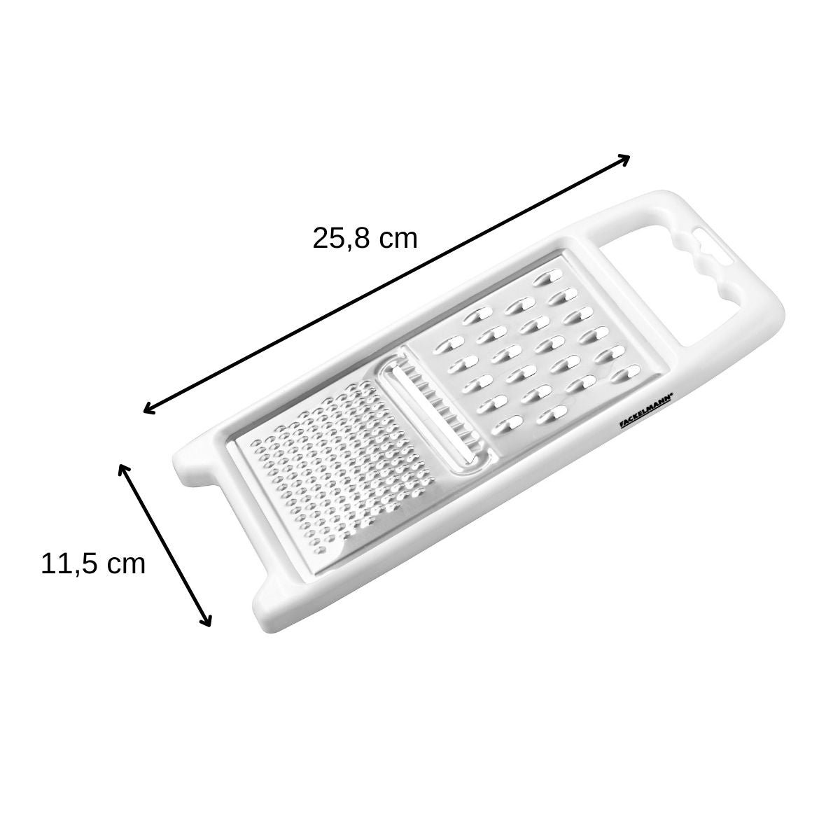 Set de 2 râpes en inox HANDMADE TRADITION inox|blanc, FACKELMANN