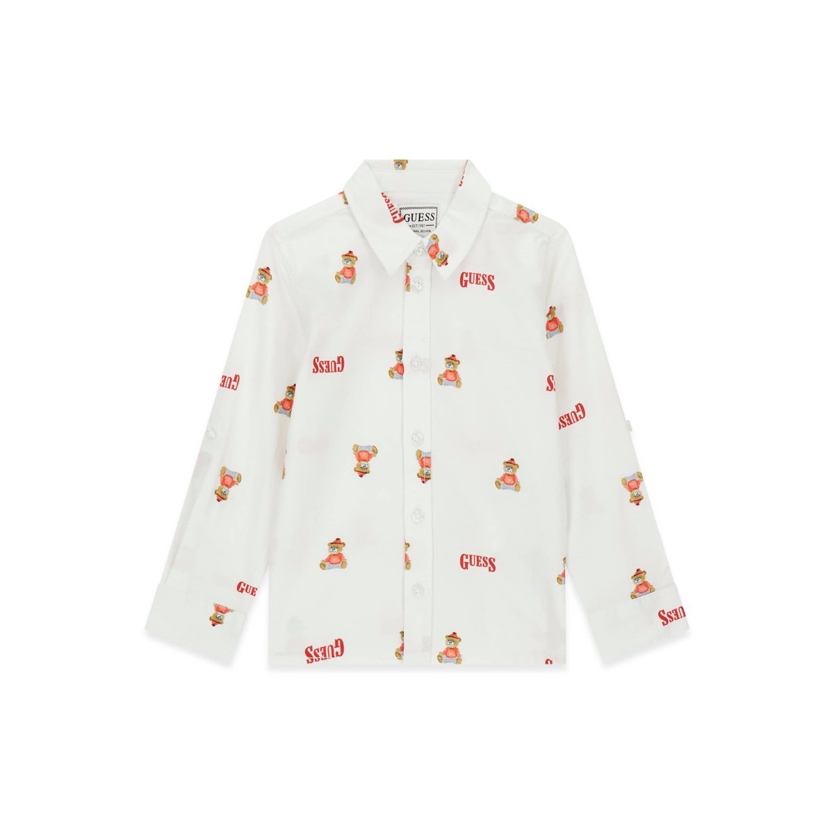 Chemise Oxford Ajustable blanc multi, GUESS KIDS