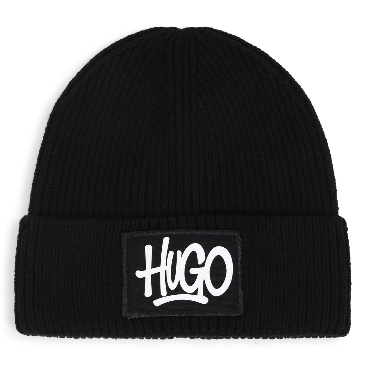 Bonnet en tricot black, HUGO KIDSWEAR