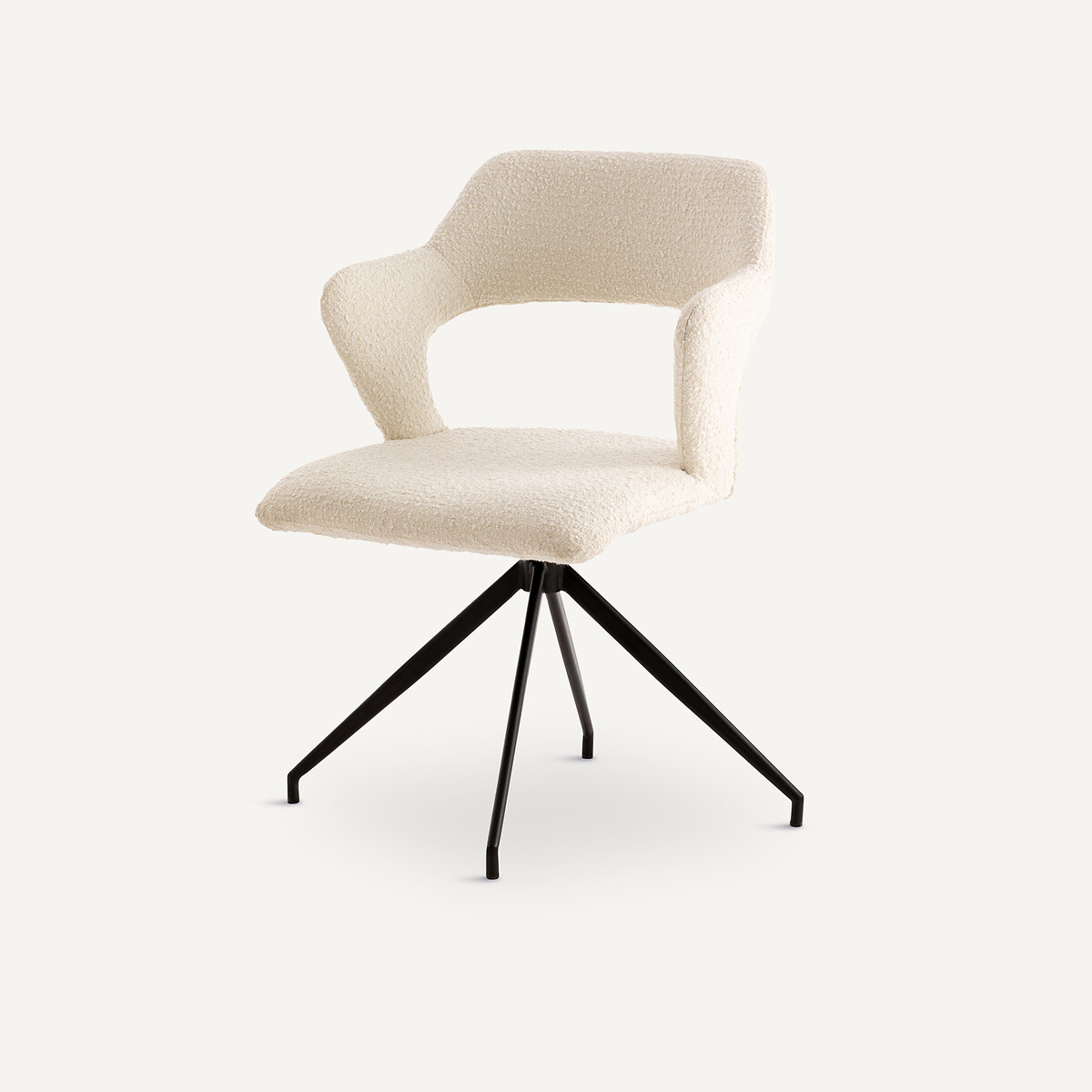 Sillón de mesa giratorio, de rizo, Asyar tiza, AM.PM