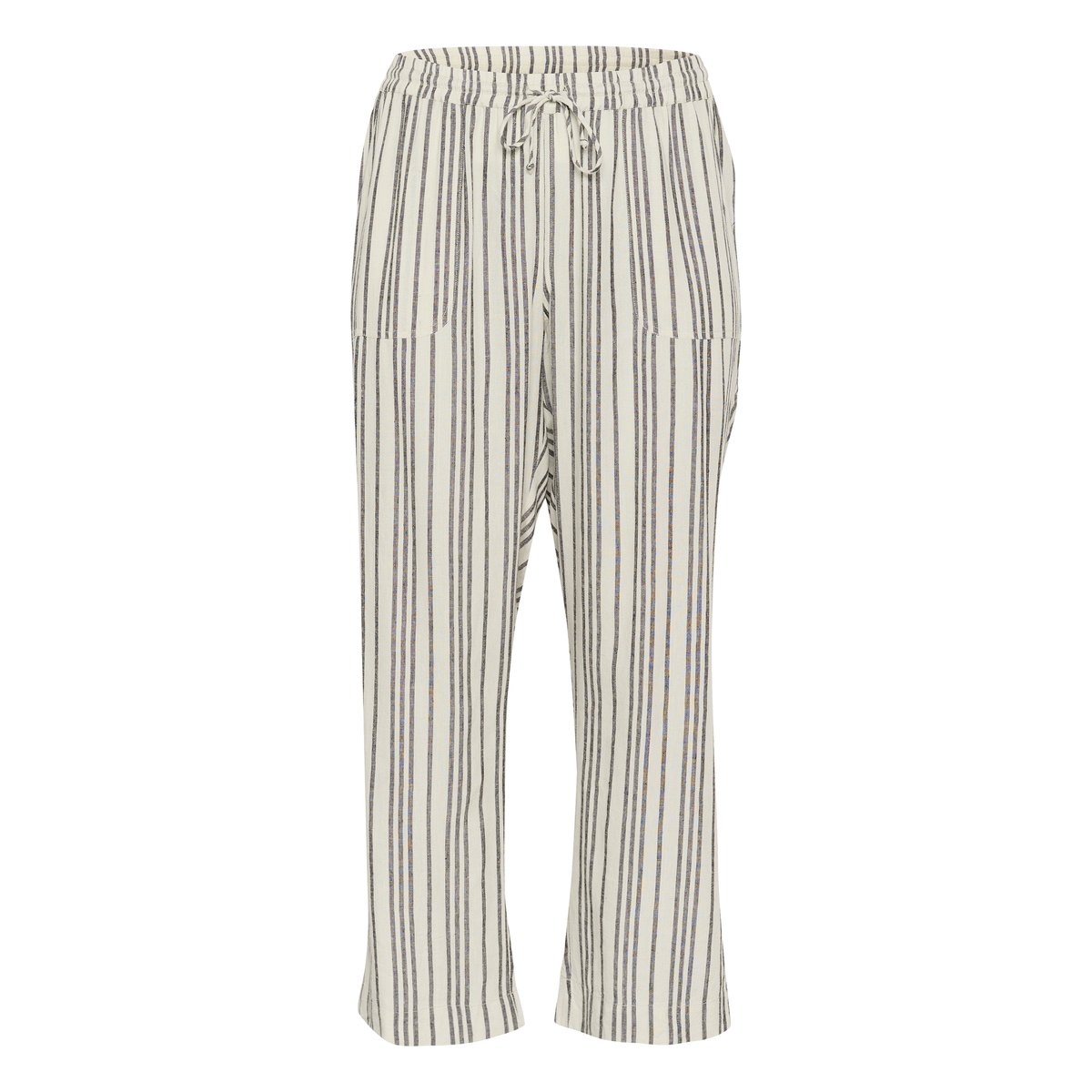 Pantalon de costume gris moonstruck/noir rayé, KAFFE CURVE