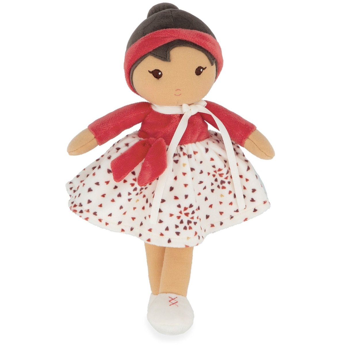 Poupée souple Emilie beige, rouge, blanc, KALOO