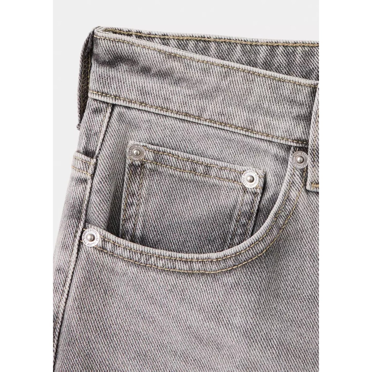 Jean taille haute gris denim, MANGO