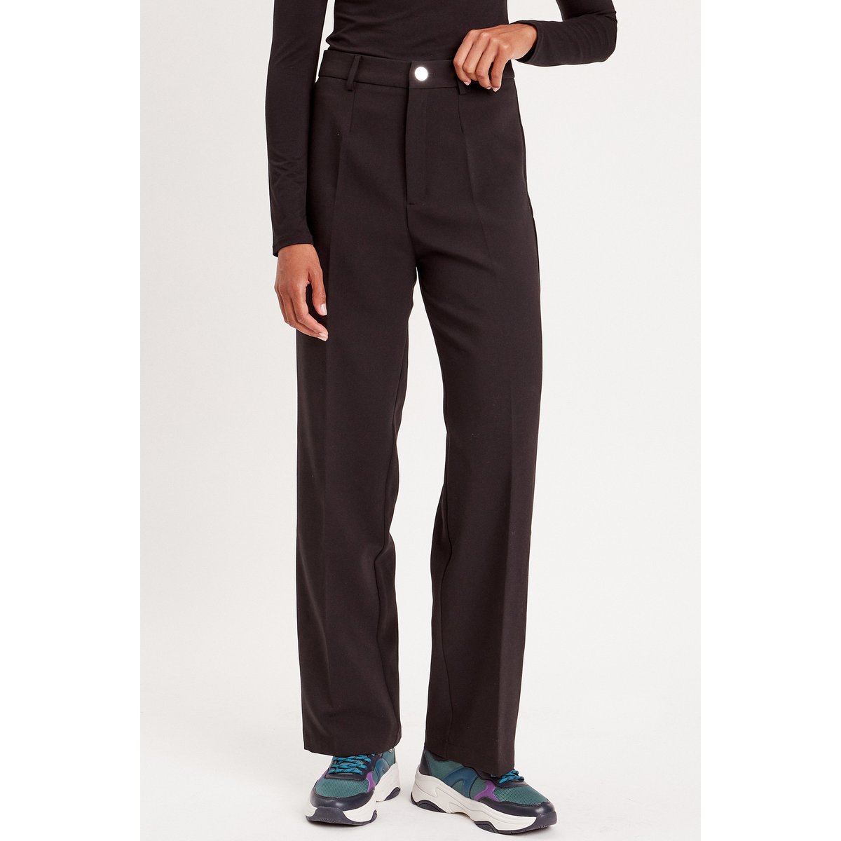 Pantalon city large noir, CACHE CACHE