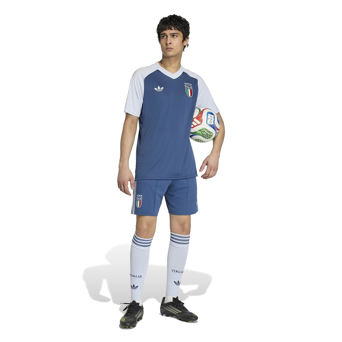 Preshirt Away Italien, Weltmeisterschaft 2026 blau, adidas Performance