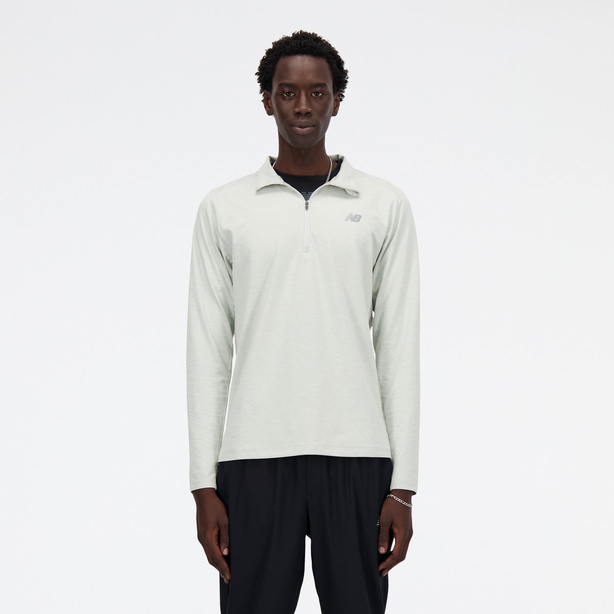 Space Dye 1/4 Zip gris - 5ag, NEW BALANCE