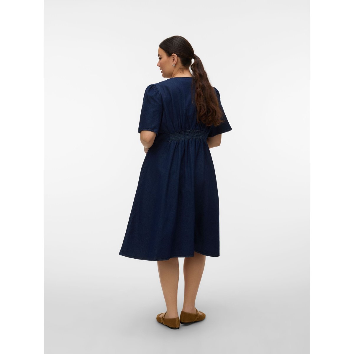Robe En Denim dark blue denim, VERO MODA