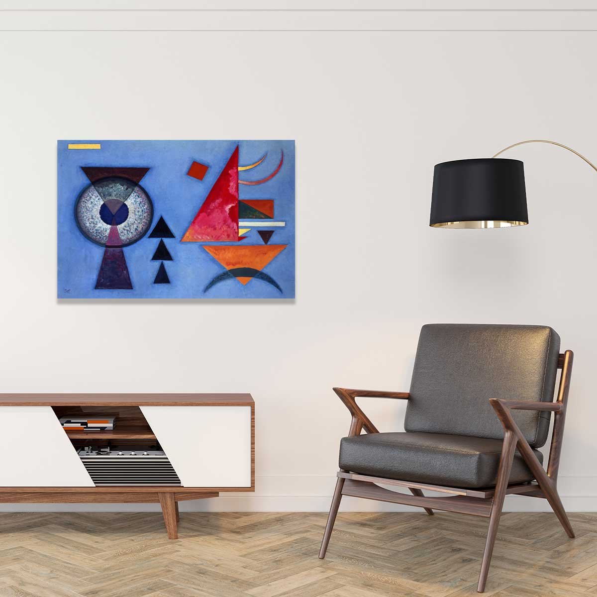 Tableau art classique par Kandinsky Soft Hard tableau alu dibond, HEXOA