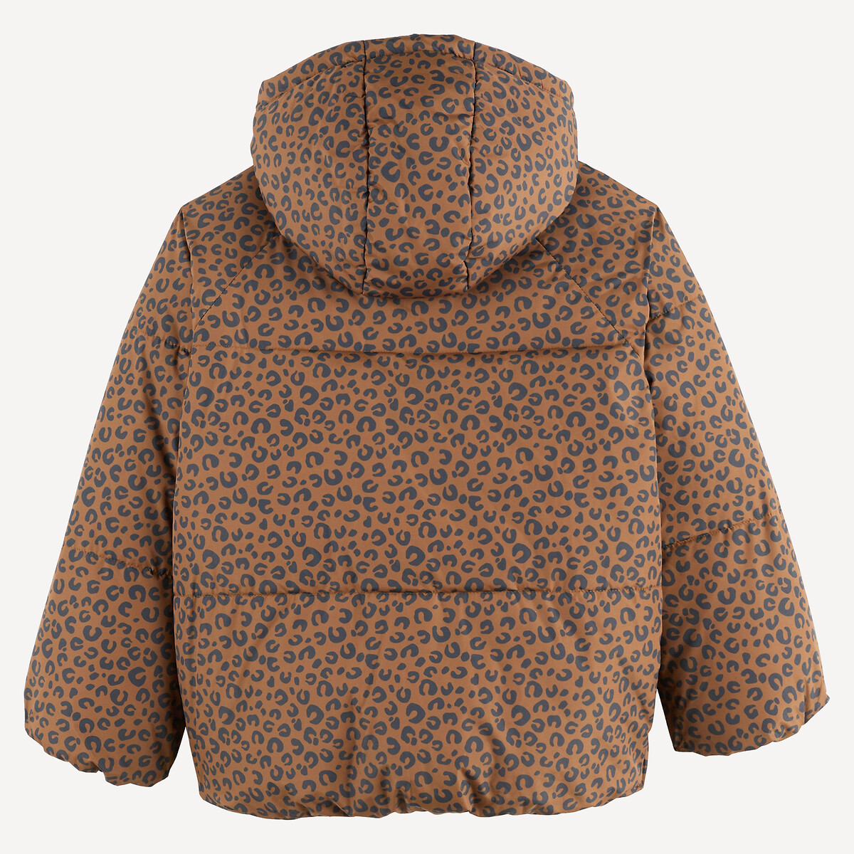 Doudoune chaude à capuche, motif animalier ou floral imprimé léopard, LA REDOUTE COLLECTIONS