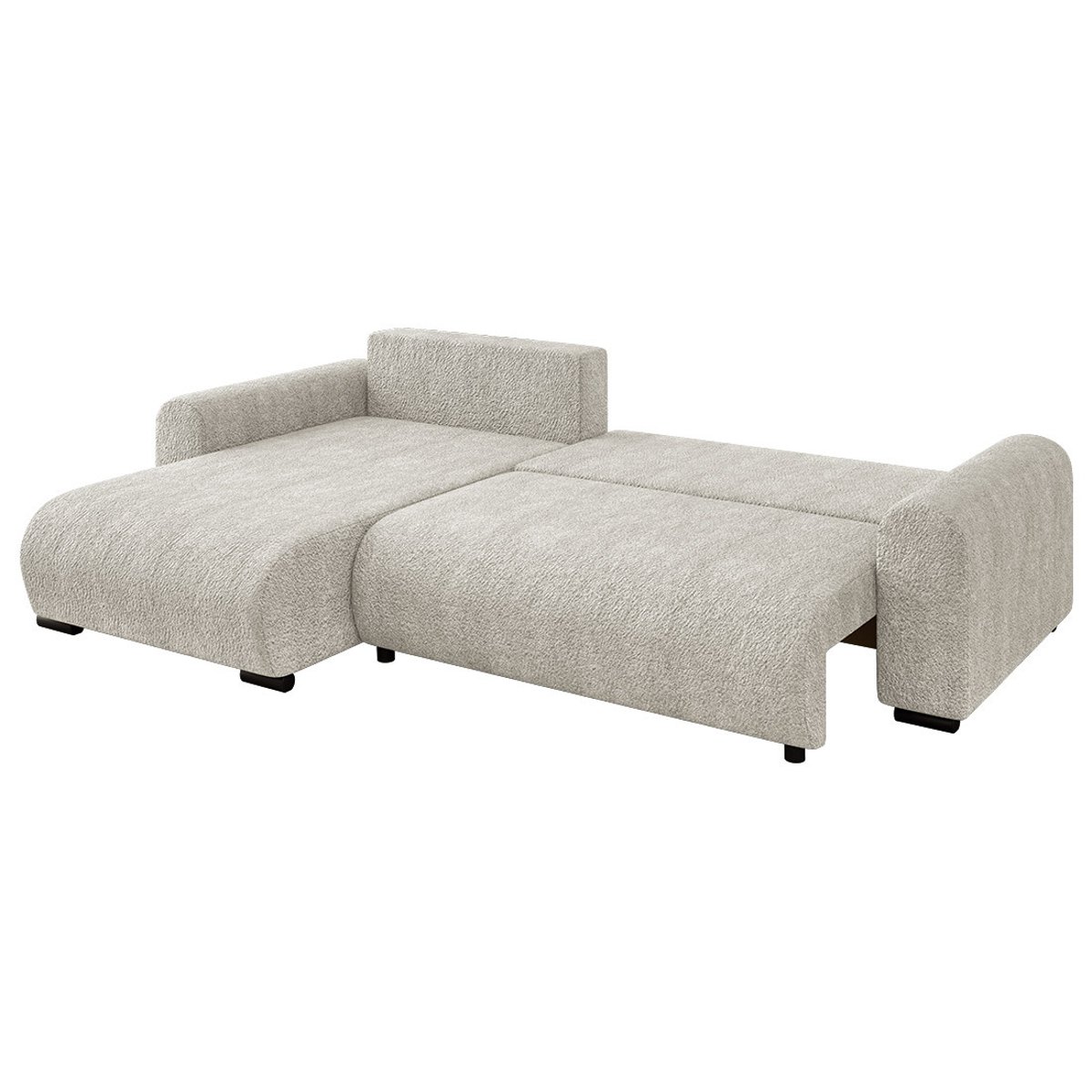 Canapé d'Angle Convertible 4 places - ROSALIE beige, BEST MOBILIER