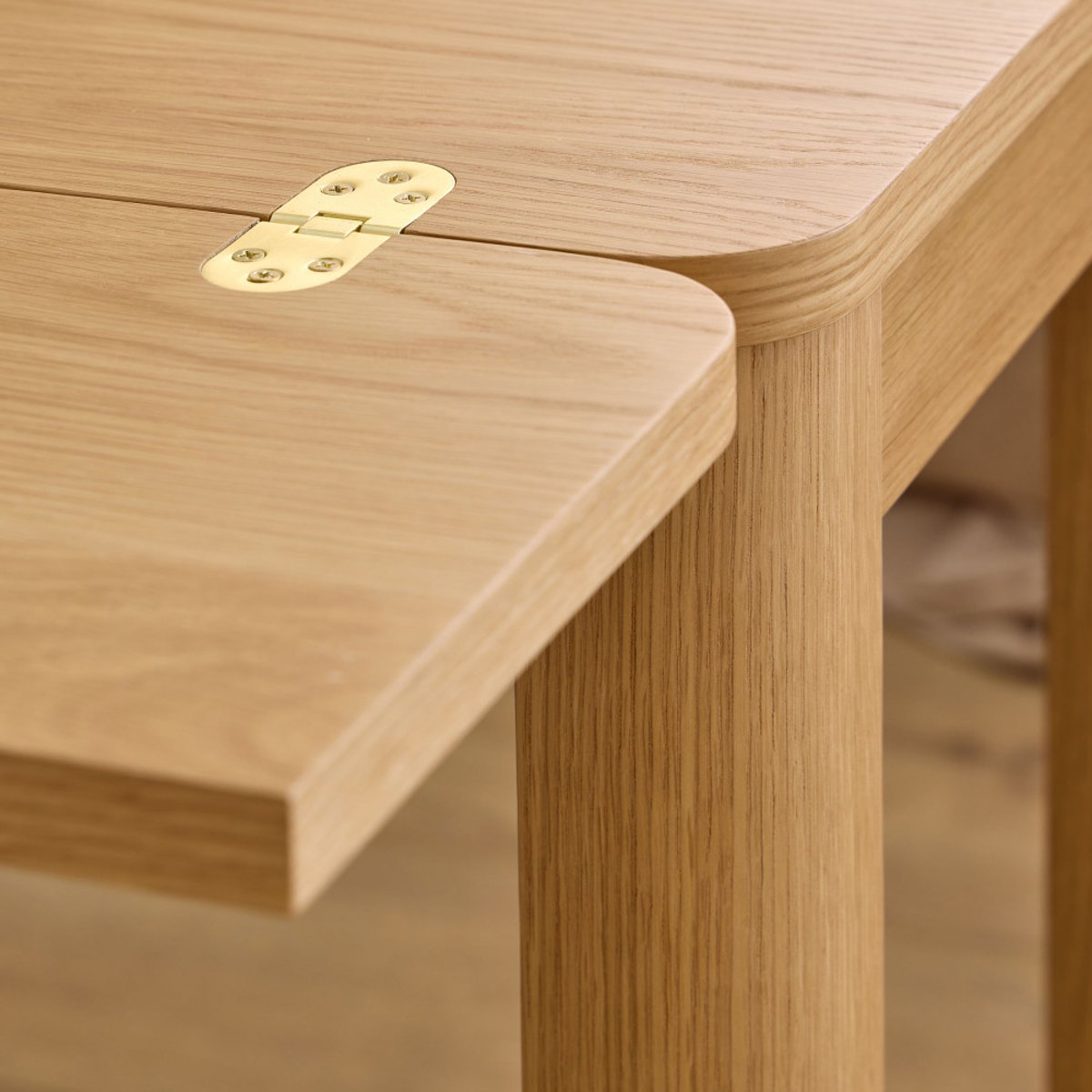 Table à manger extensible 2 à 4 personnes en bois 120x45-90cm - FIKA bois clair, DRAWER