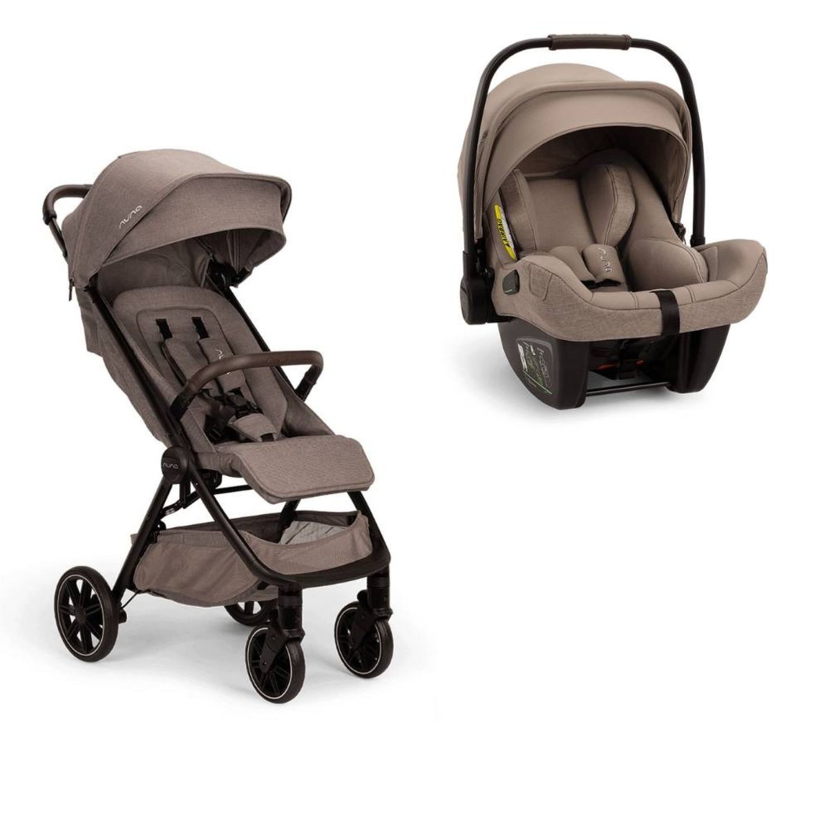 Poussette duo TRVL lx + Siège auto PIPA Next Cedar couleur unique, NUNA