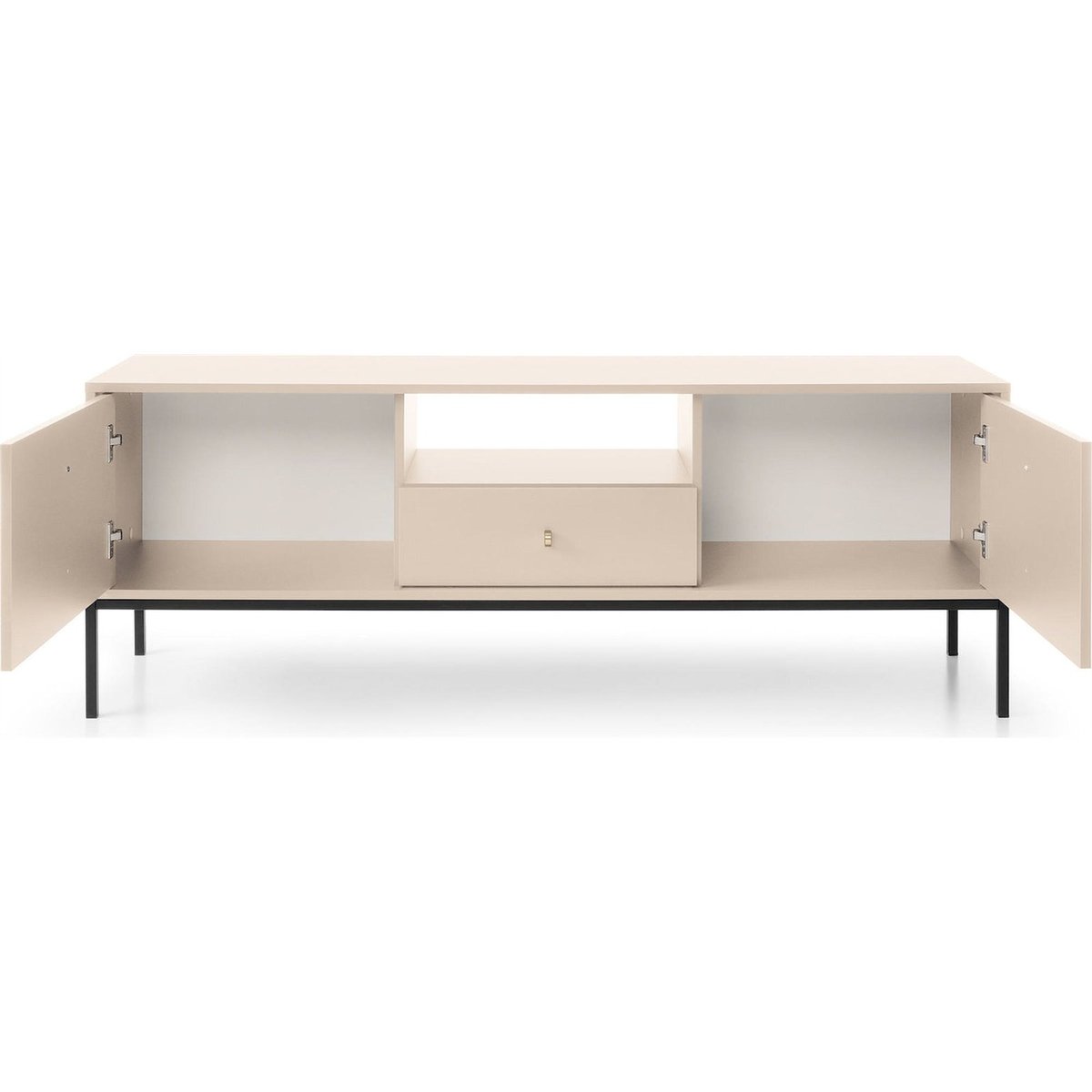 Meuble tv bois avec tiroir collection MONNE beige, RECOLLECTION