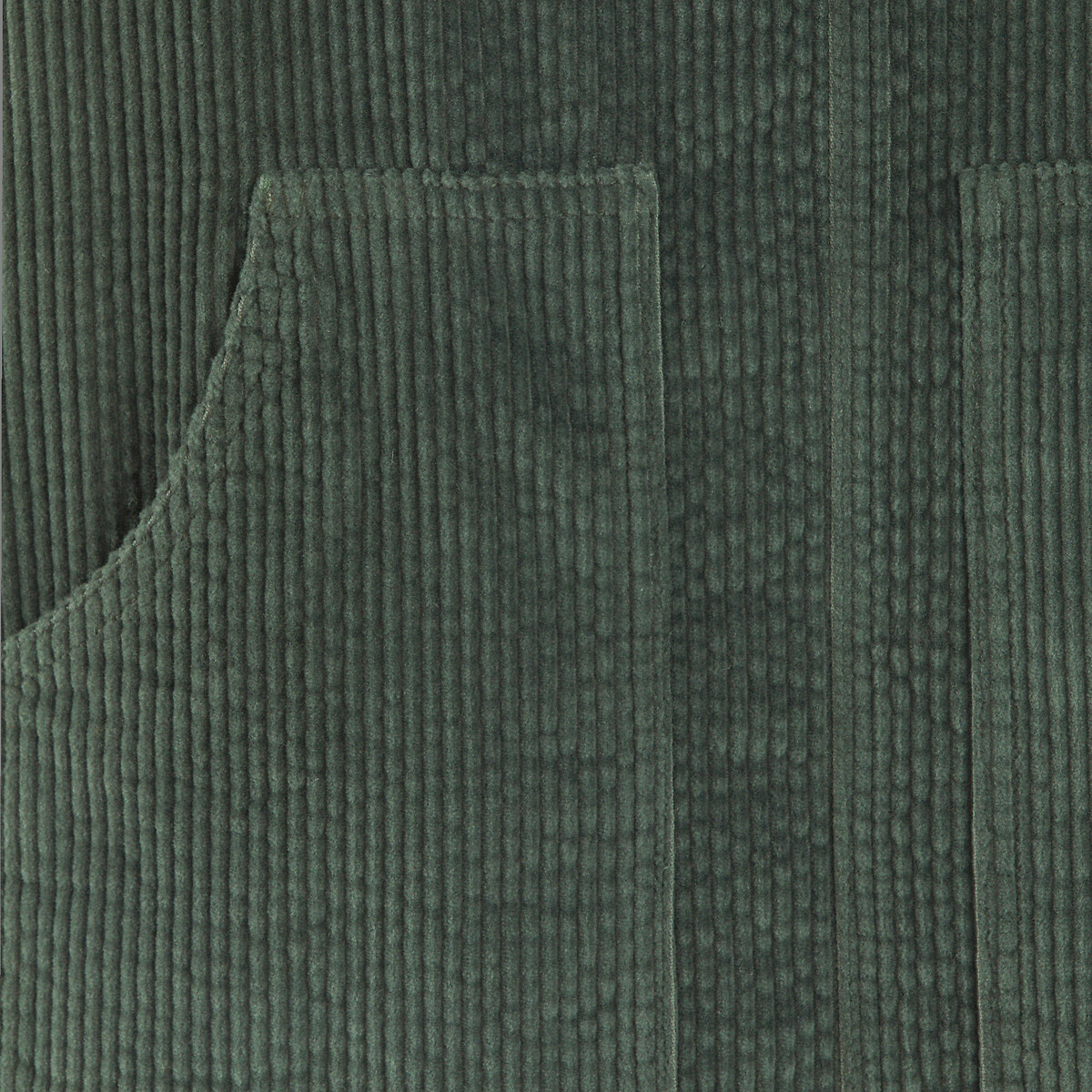 Velour Dungaree Dress khaki green, LA REDOUTE COLLECTIONS