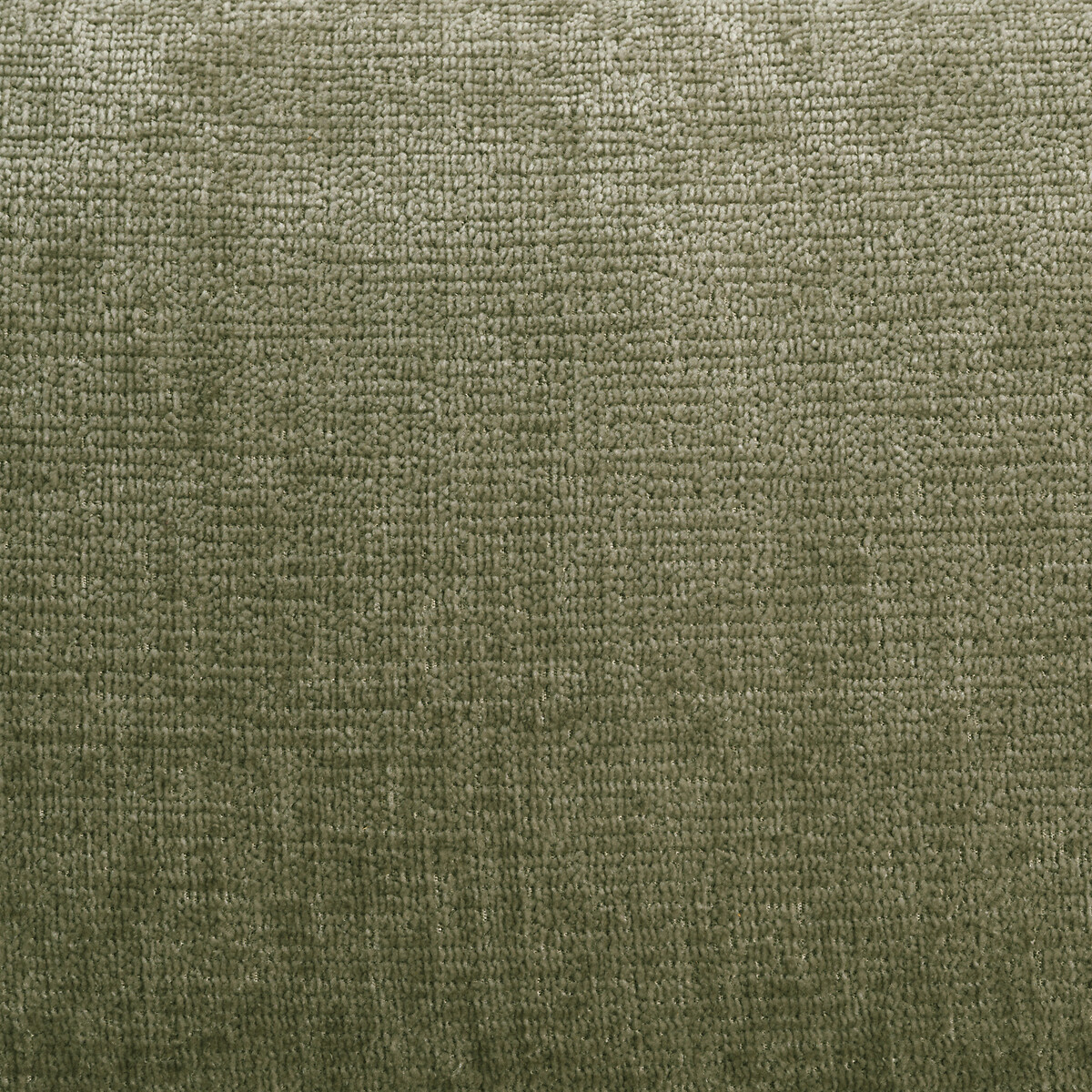Ecksofa mit Ecke rechts Méridiano, dicker Samt khaki, LA REDOUTE INTERIEURS