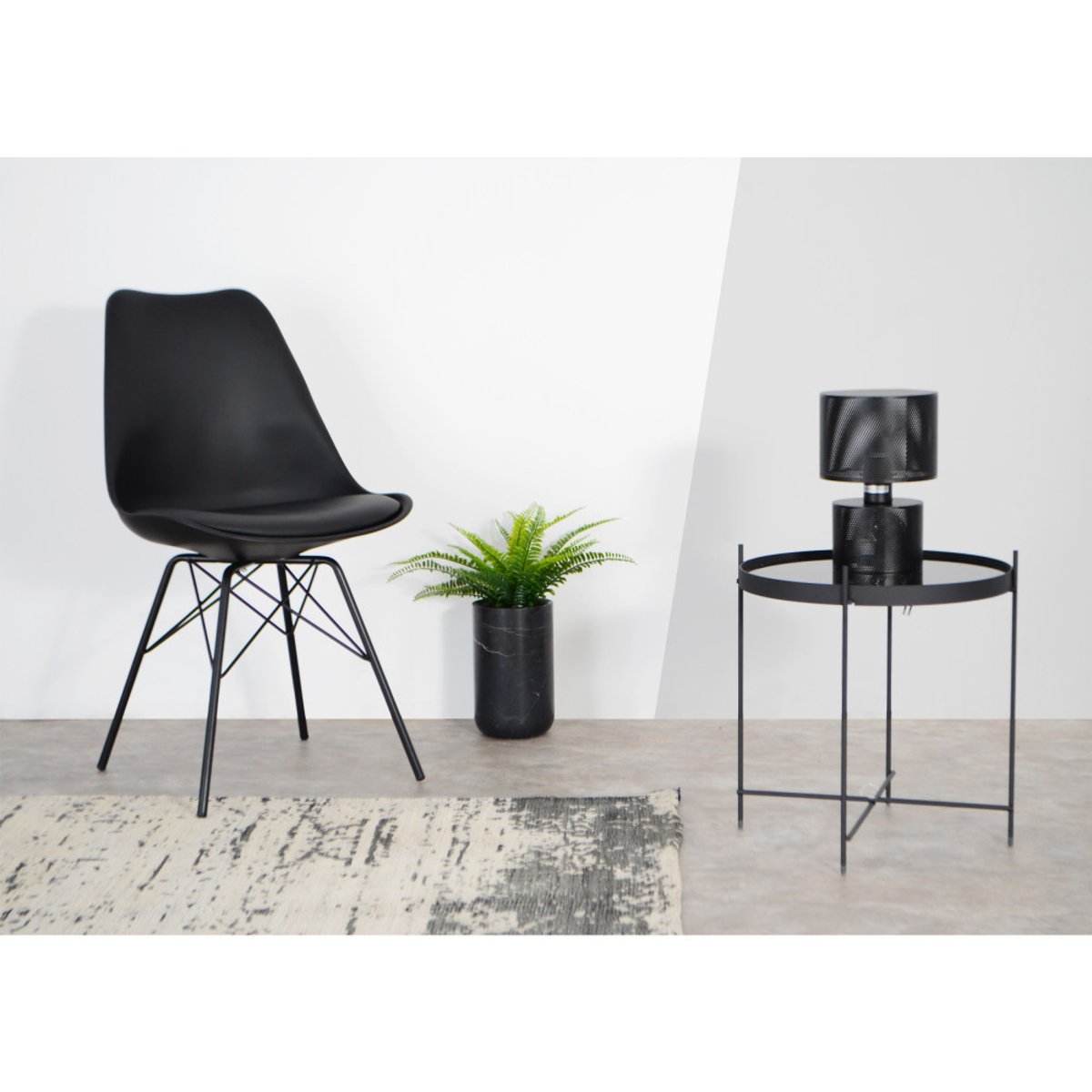 Table basse design ronde Small- CUPID noir, ZUIVER