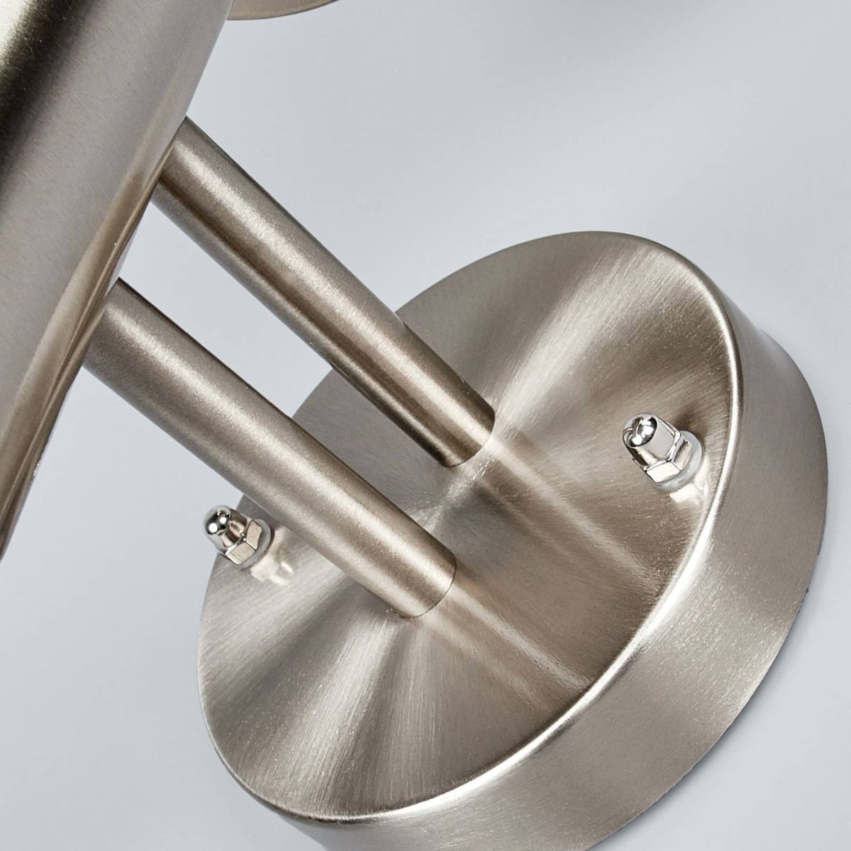 Applique extérieure en inox moderne, Nada acier inoxydable, blanc opale, LINDBY