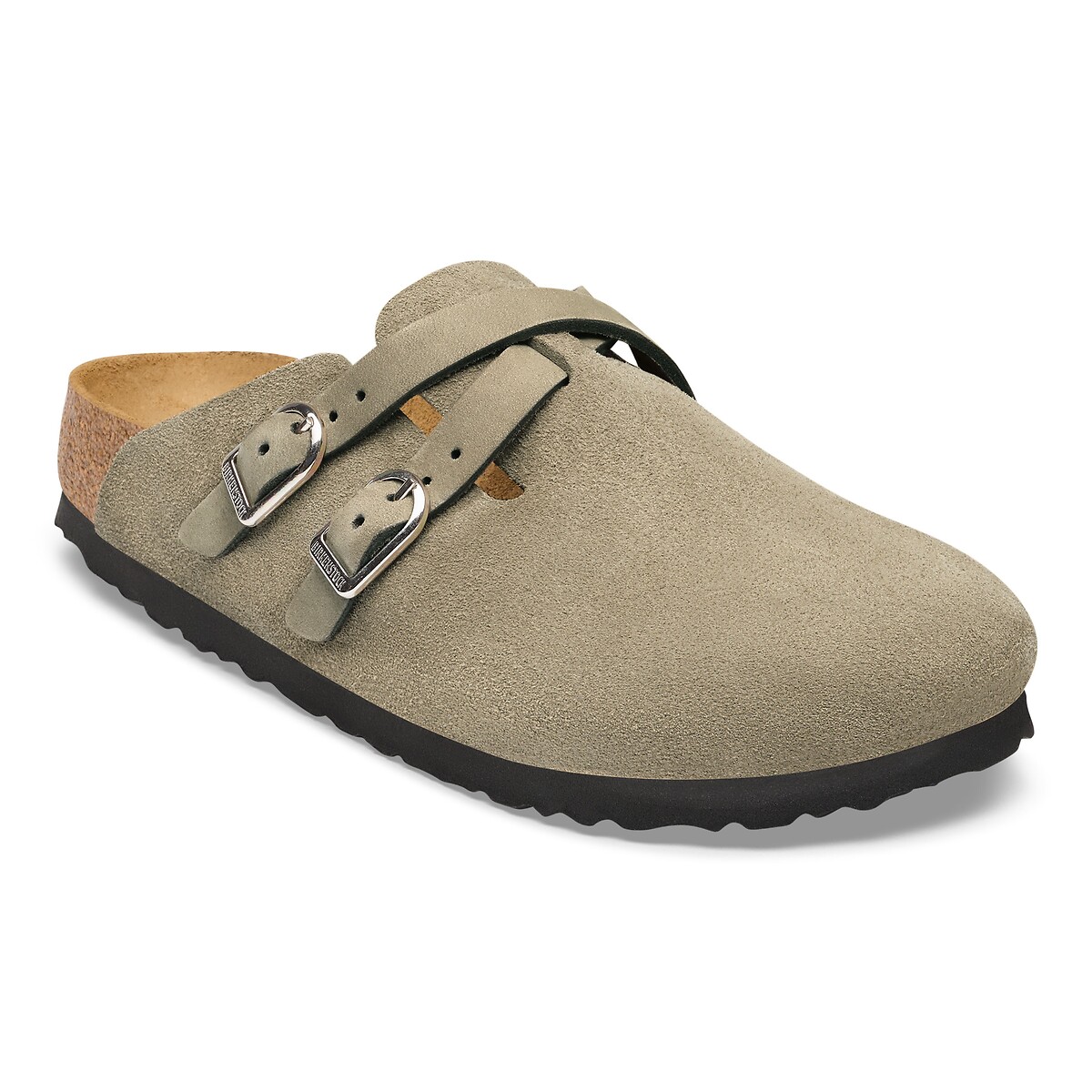 Blair D-Buckle suede clogs taupe, BIRKENSTOCK