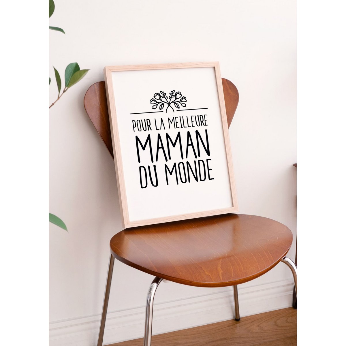 Poster Meilleure Maman blanc, L'AFFICHERIE
