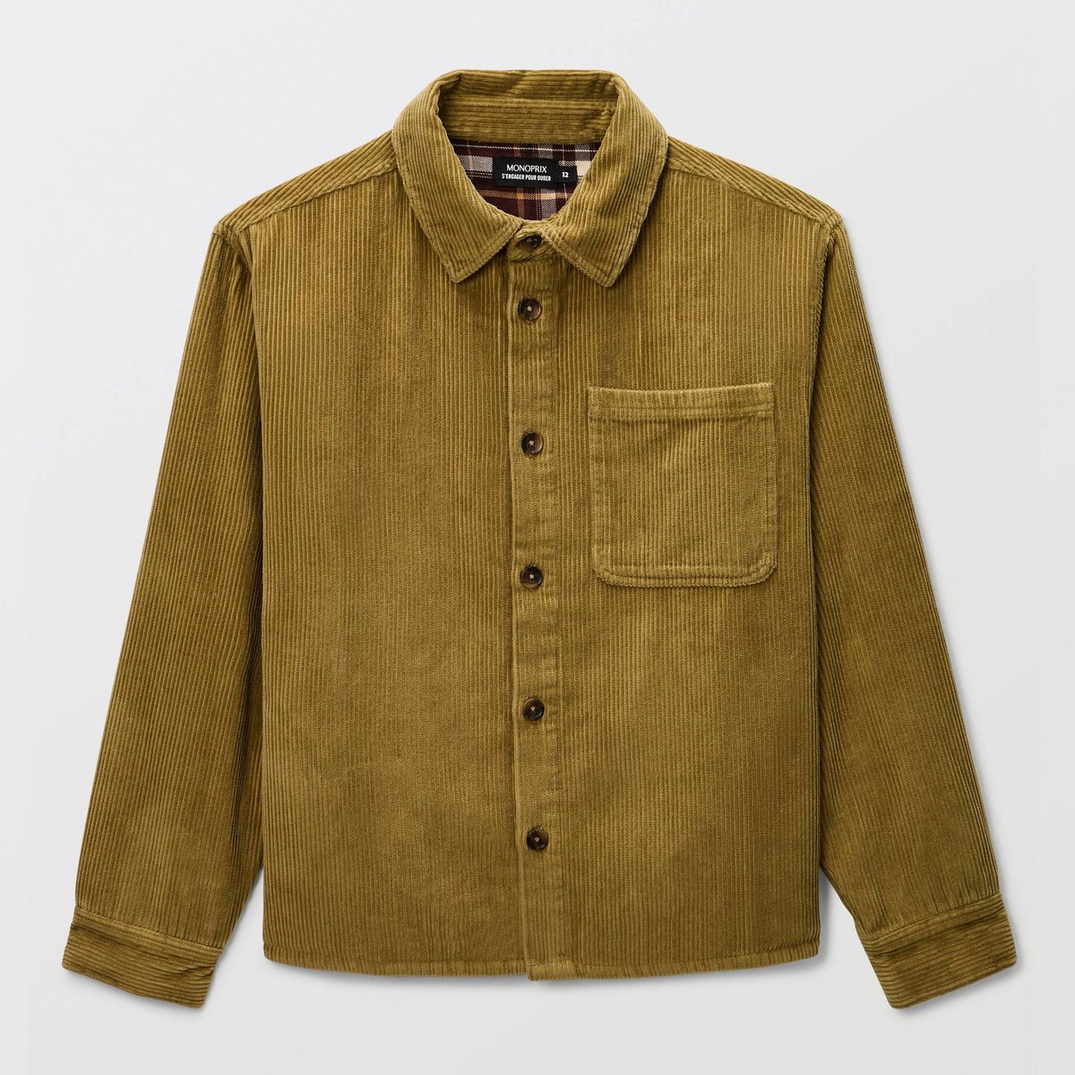 Surchemise en coton parka, MONOPRIX