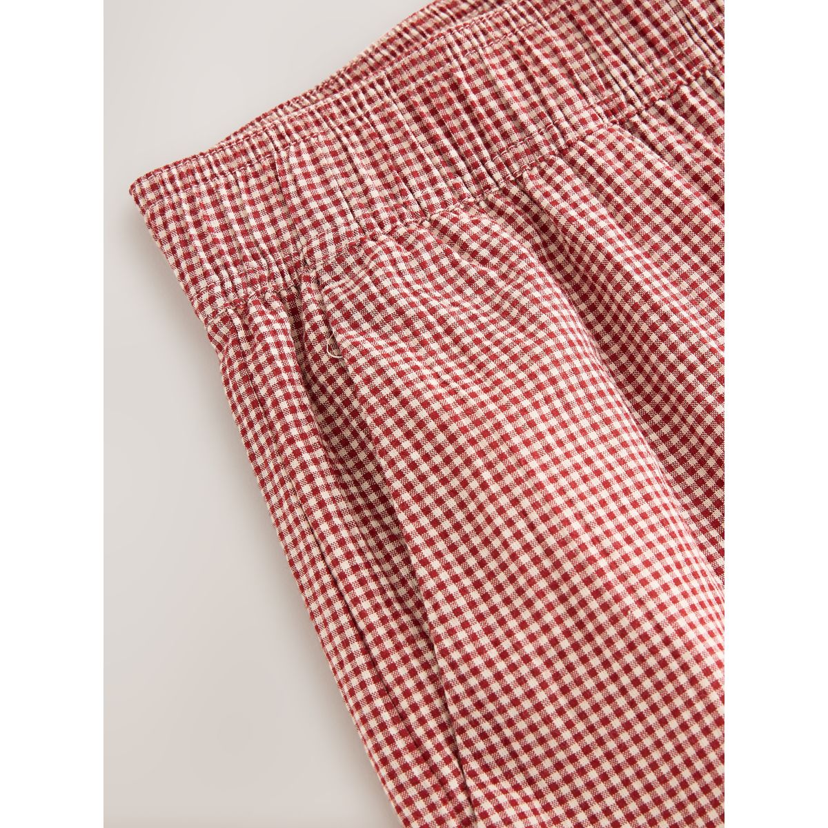 Pantalon large vichy rouge, NEXT
