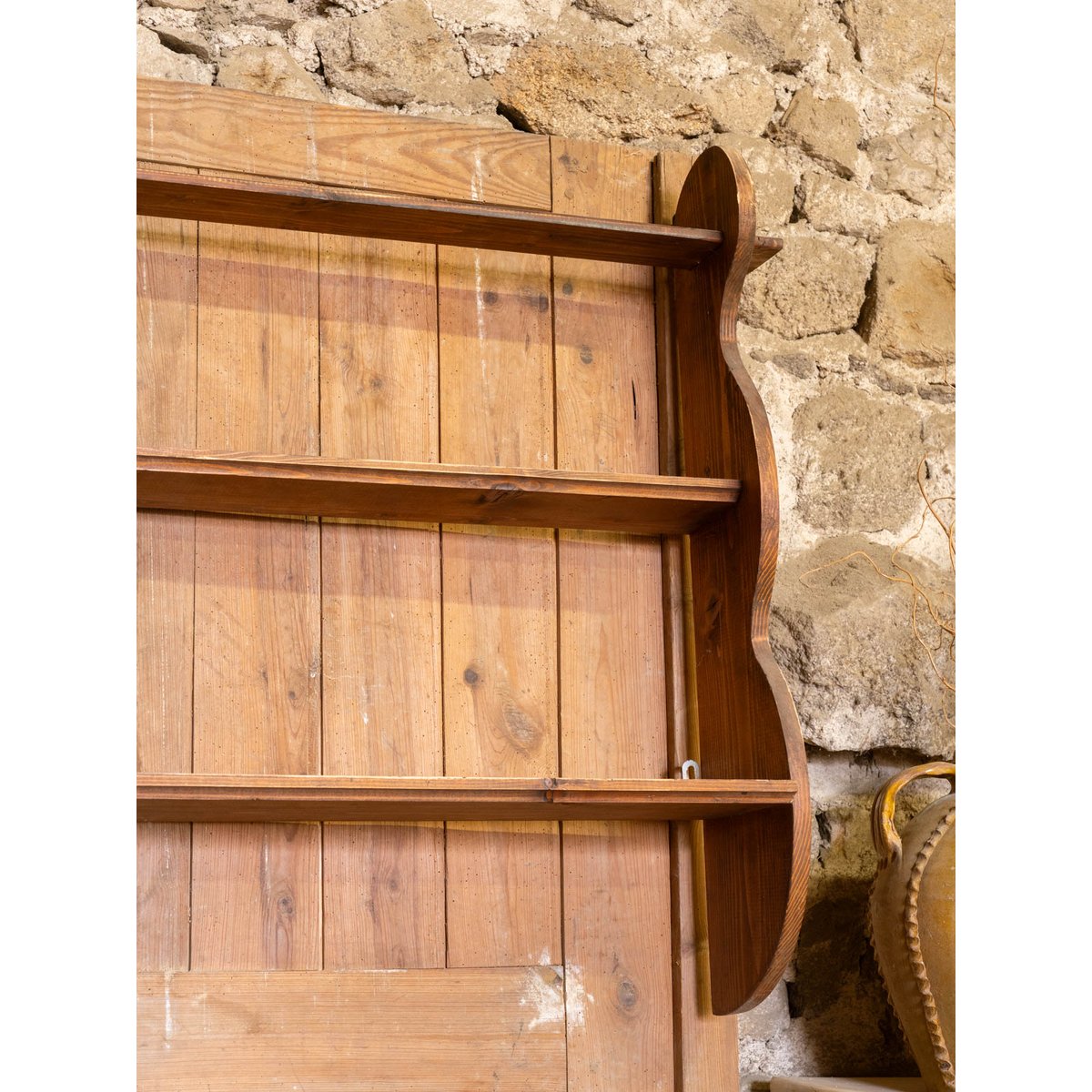 Étagère murale en bois Gaëlle N°1560 - Bon état bois foncé, DEBONGOUT