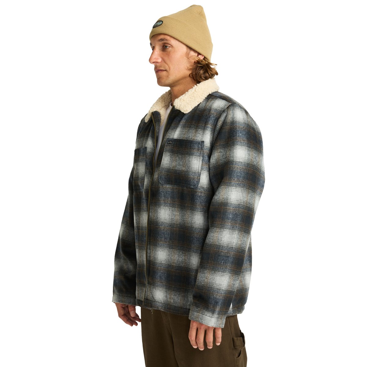 Veste en laine à doublure en sherpa HILLS SHERPA noir raven, BILLABONG