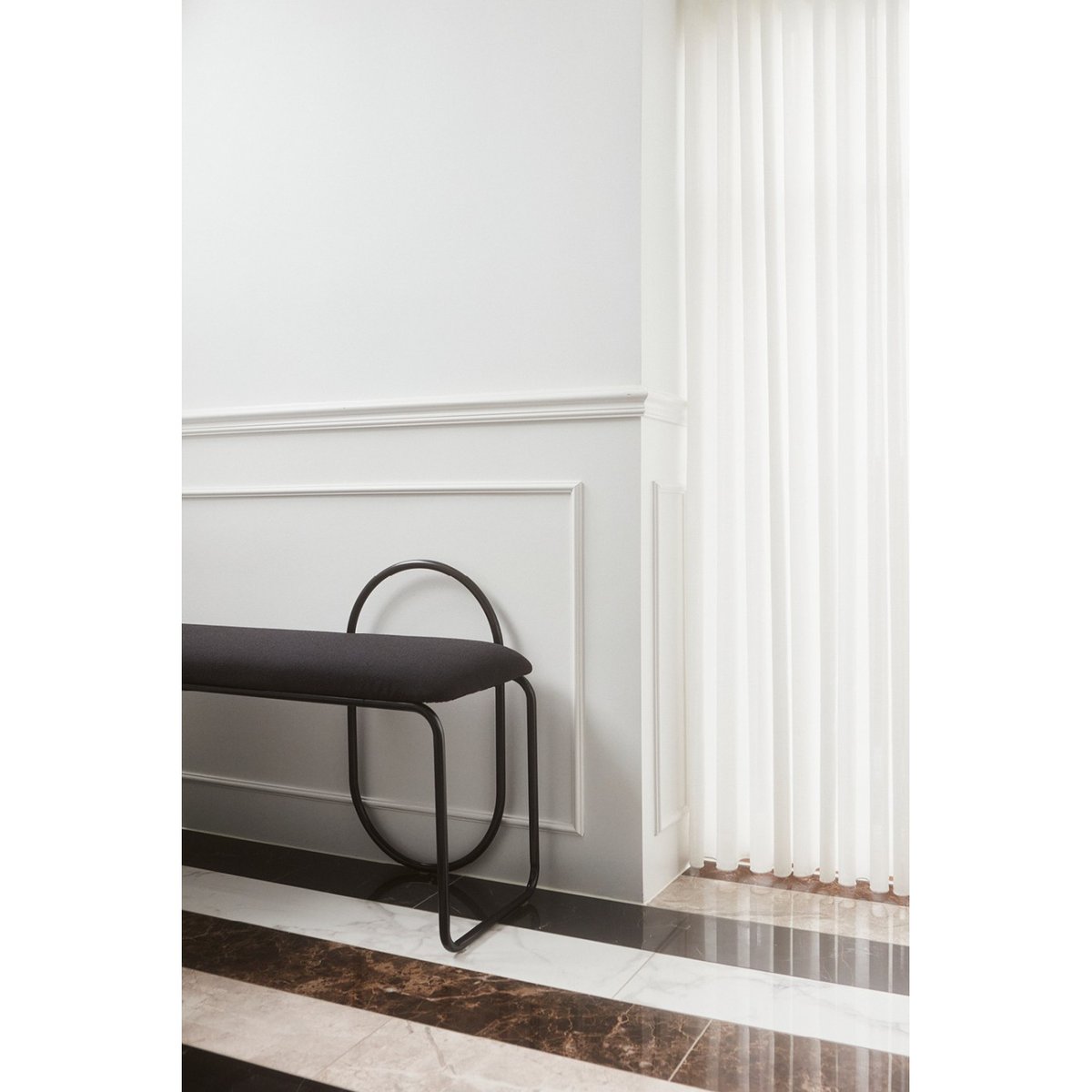 Banc Angui anthracite bouclé, AYTM