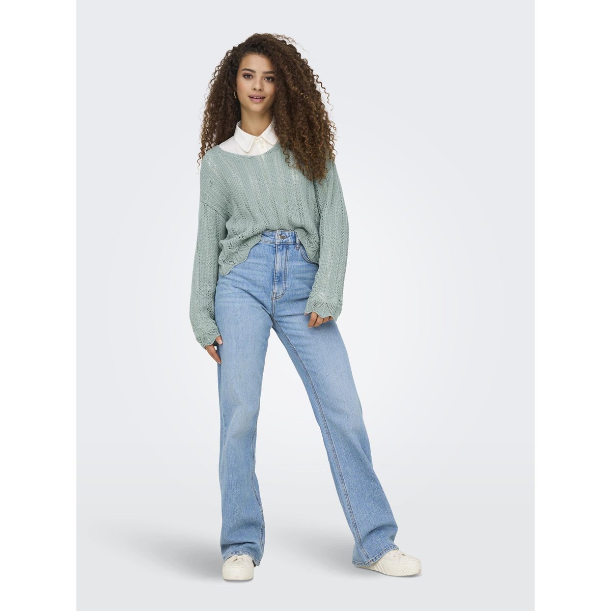 Pull En Maille gray mist, ONLY