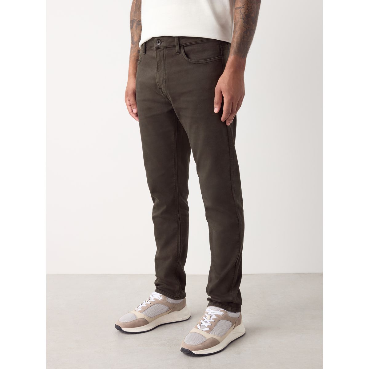 Jean confort stretch marron, NEXT