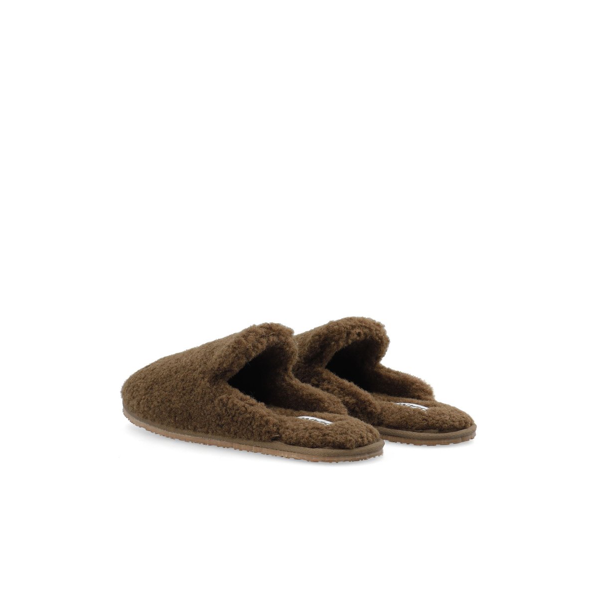 Pantoufles marron - brown1, BIANCO