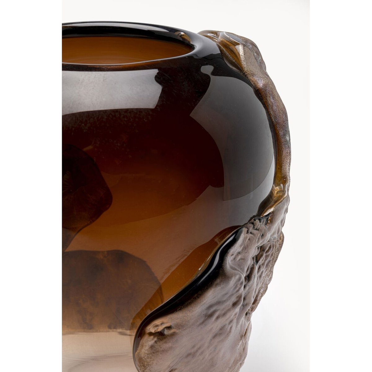 Vase en verre texturé, PICO marron, KARE DESIGN