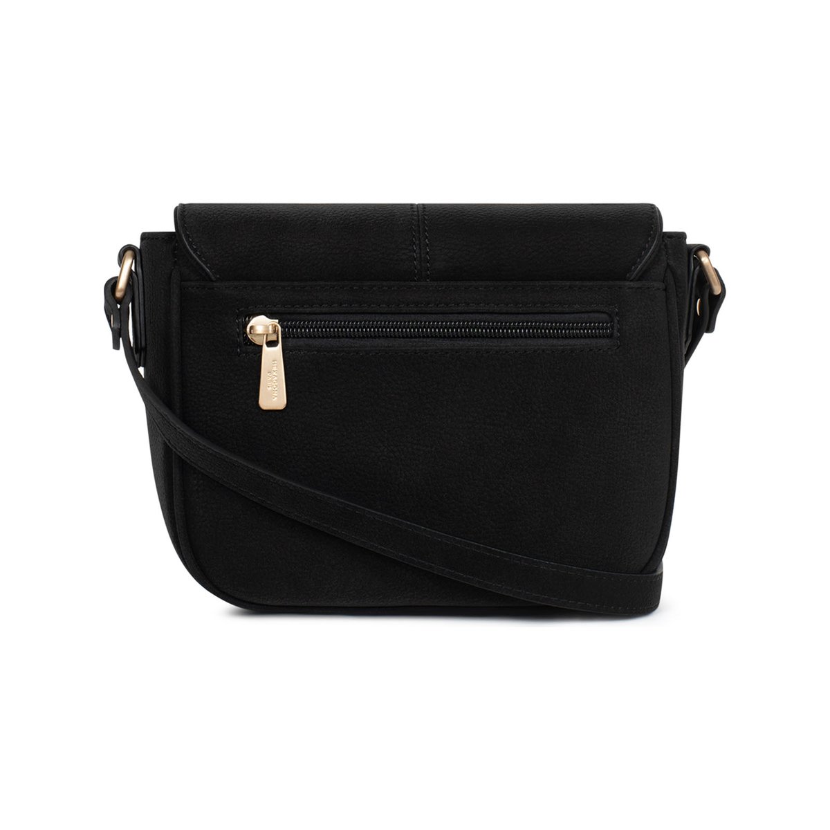 Sac porté travers EVE noir, HEXAGONA